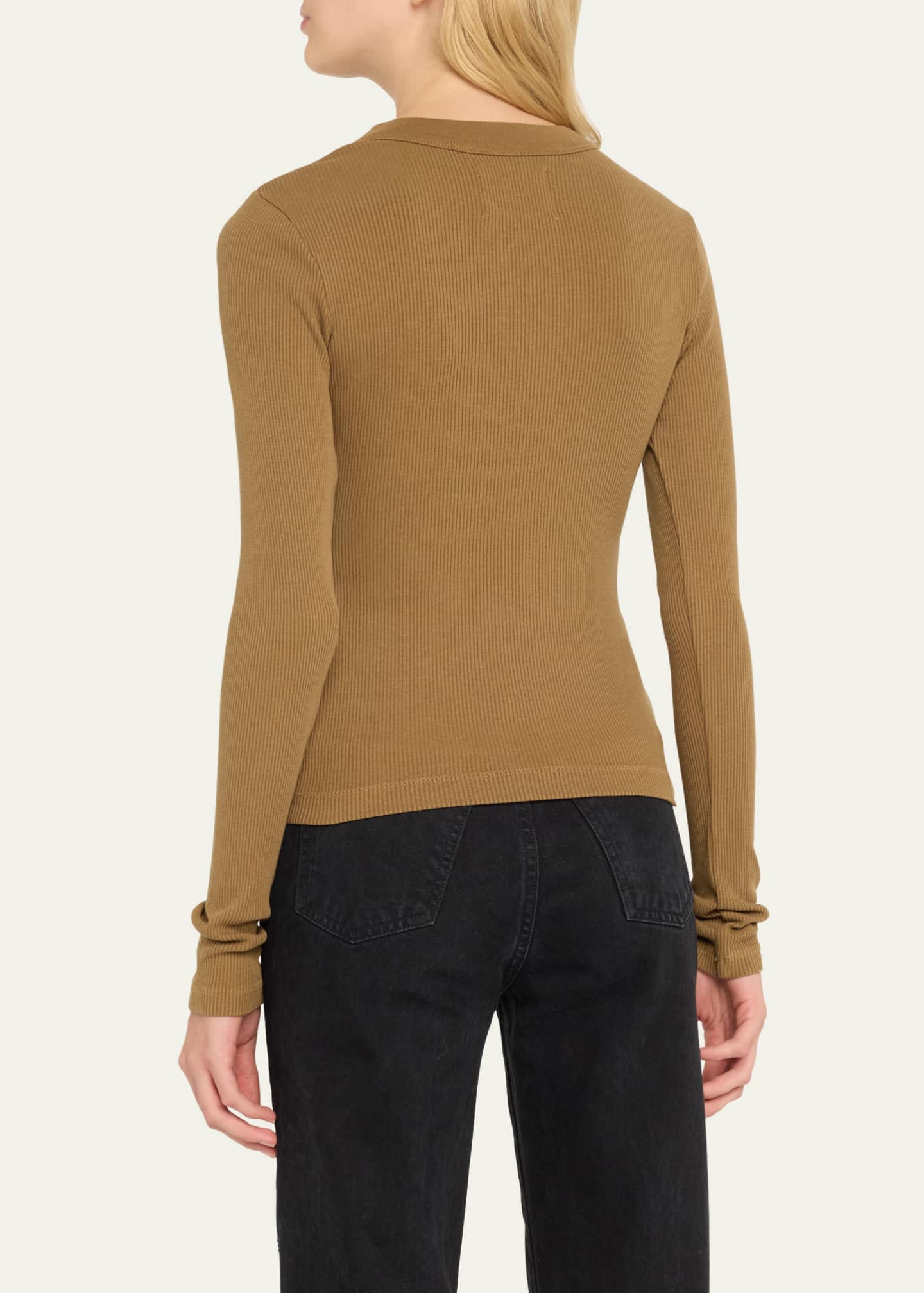 Citizens of Humanity Varra Long-Sleeve Henley Top Image 3 of 5