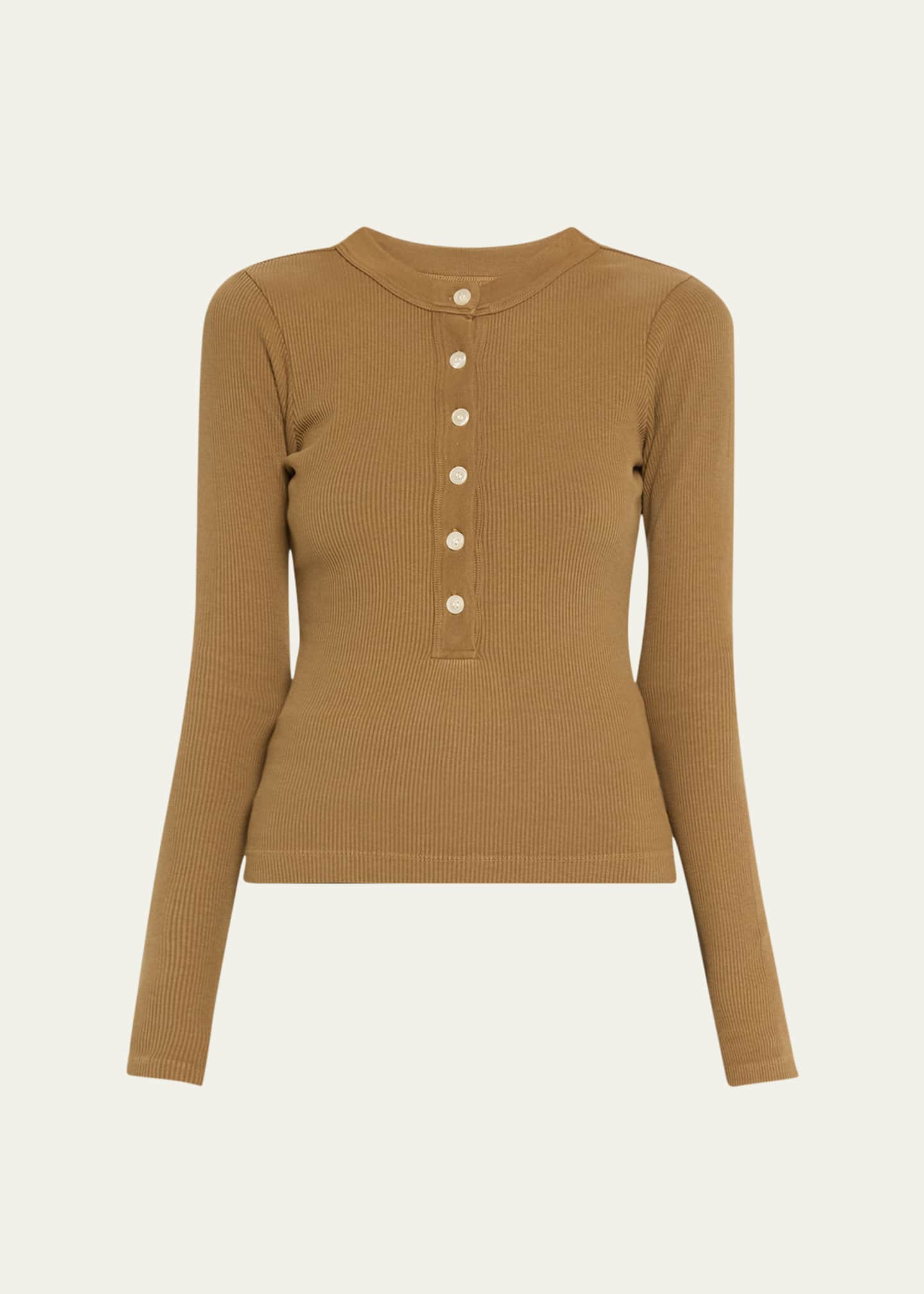 Citizens of Humanity Varra Long-Sleeve Henley Top Image 1 of 5