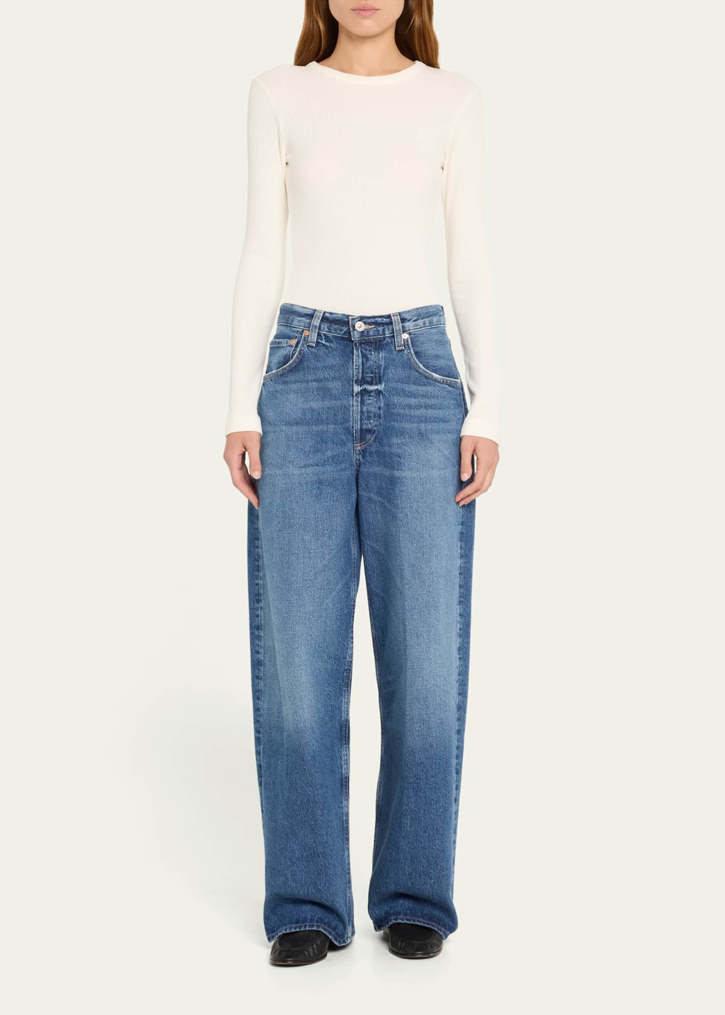 Citizens of Humanity Ayla Baggy Cropped Jeans Image 2 of 5