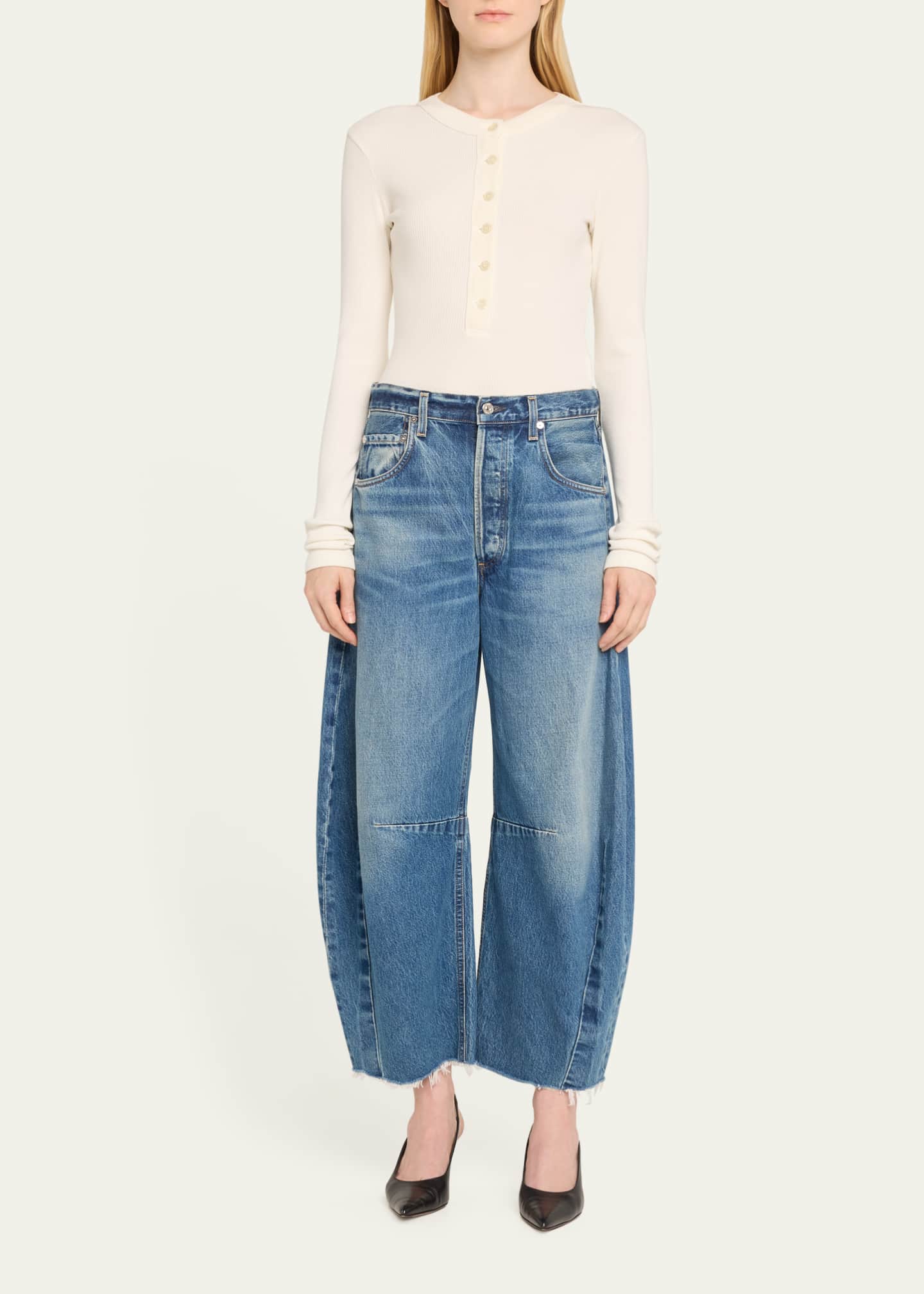Citizens of Humanity Horseshoe Frayed Jeans Image 2 of 4
