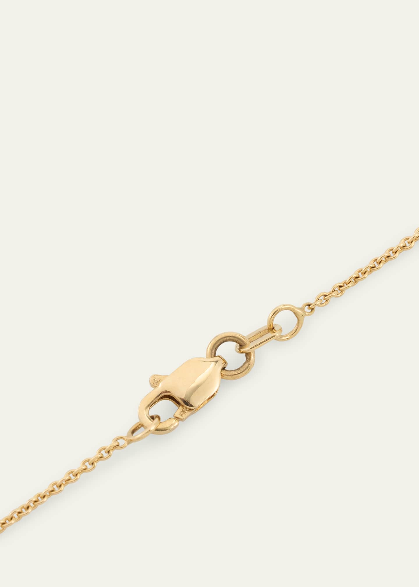 ALMASIKA 18K Yellow Gold Adir Diamond Charm Necklace Image 4 of 4