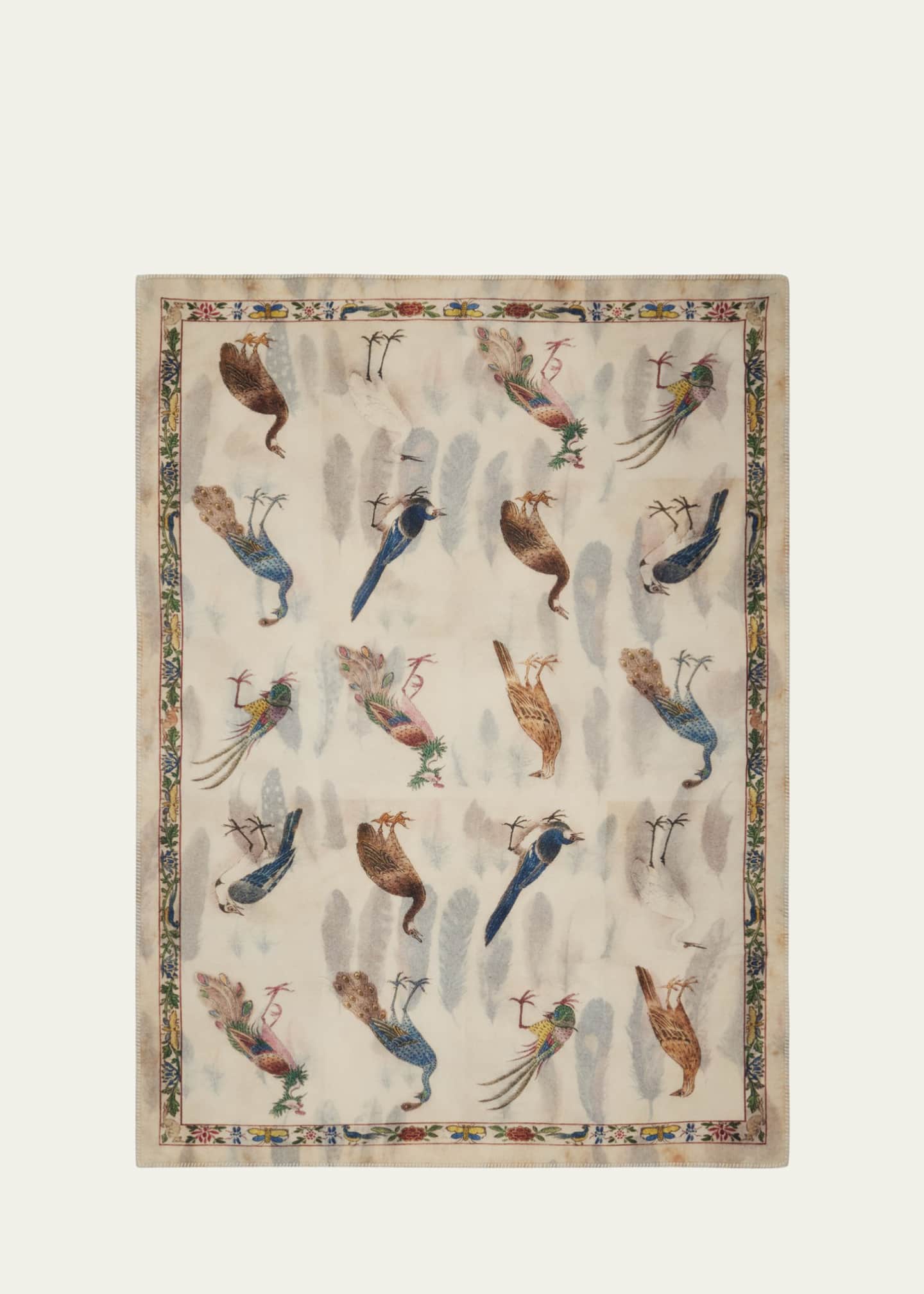 Alonpi Peacock & Feather Throw Blanket Image 2 of 4