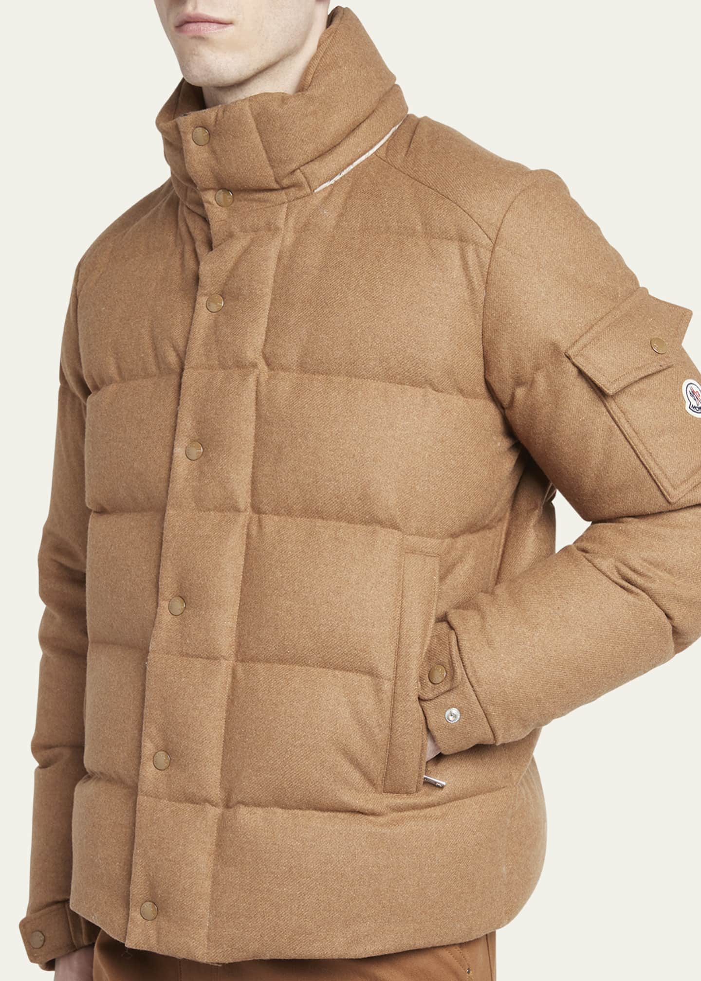 Moncler Men's Vezere Flannel Down Jacket Image 5 of 5