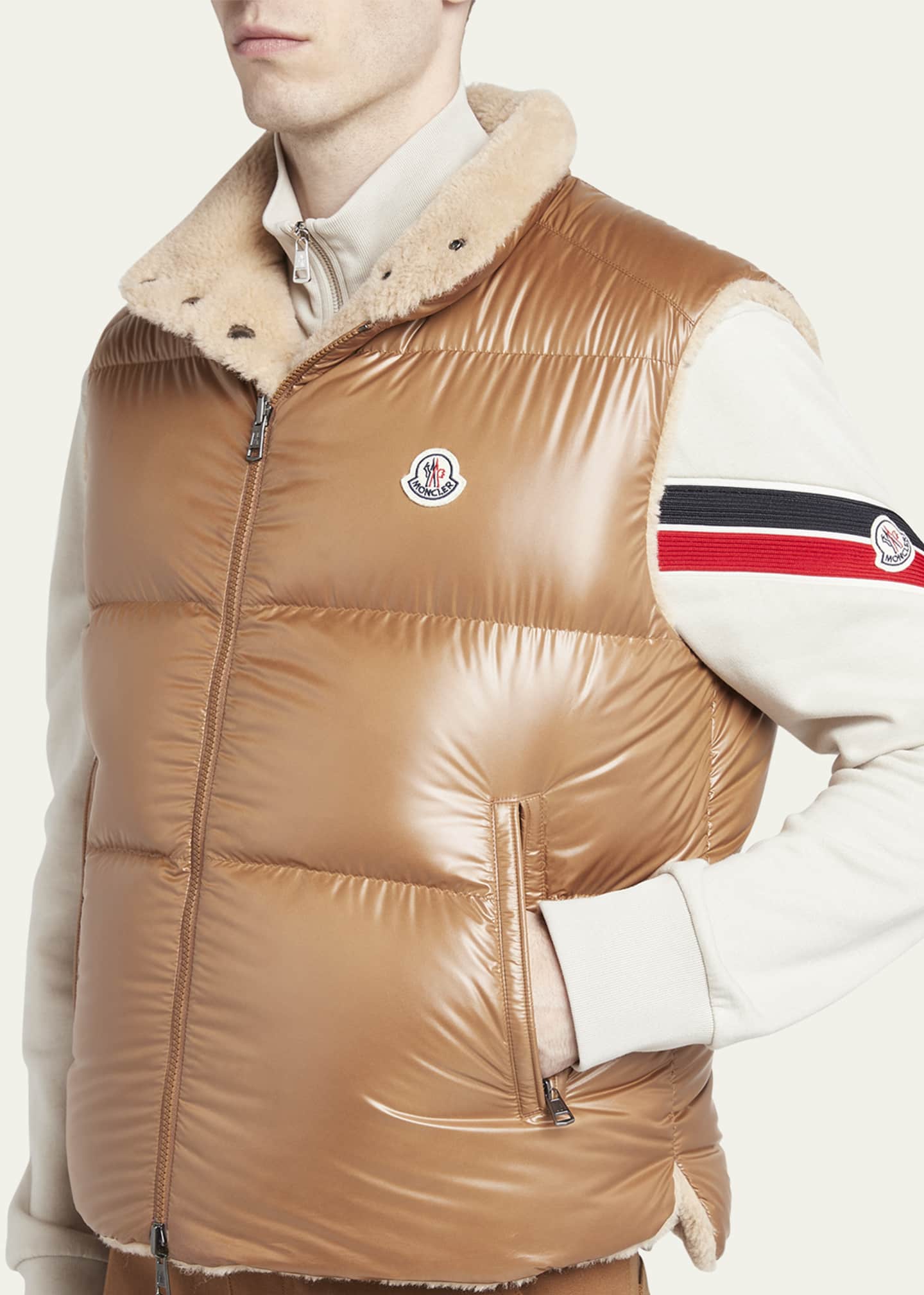 Moncler fleece vest hot sale