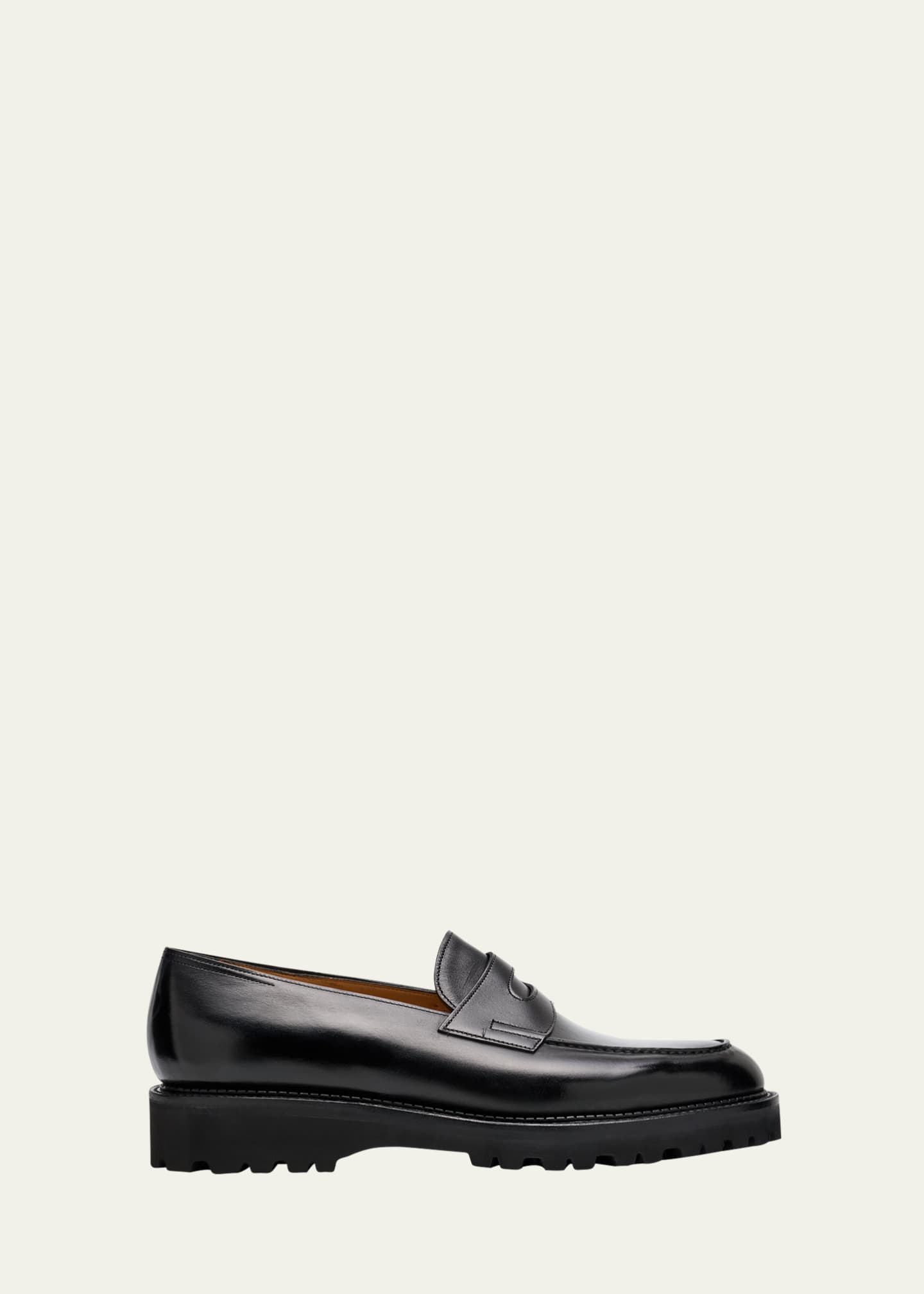 John Lobb Men's Lopez Leather Penny Loafers Image 1 of 5