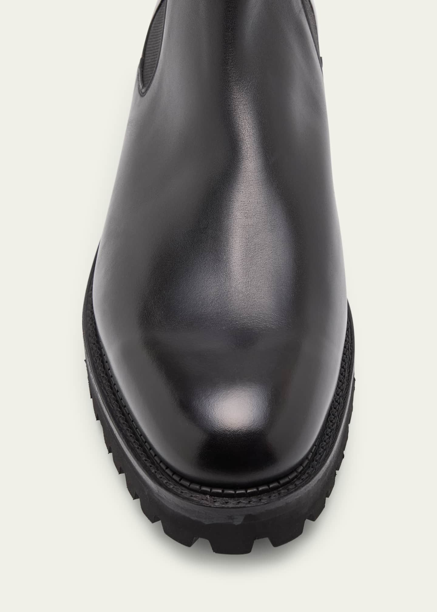 John Lobb Men's Lawry Leather Lug-Sole Chelsea Boots John Lobb Men's Lawry Leather Lug-Sole Chelsea Boots