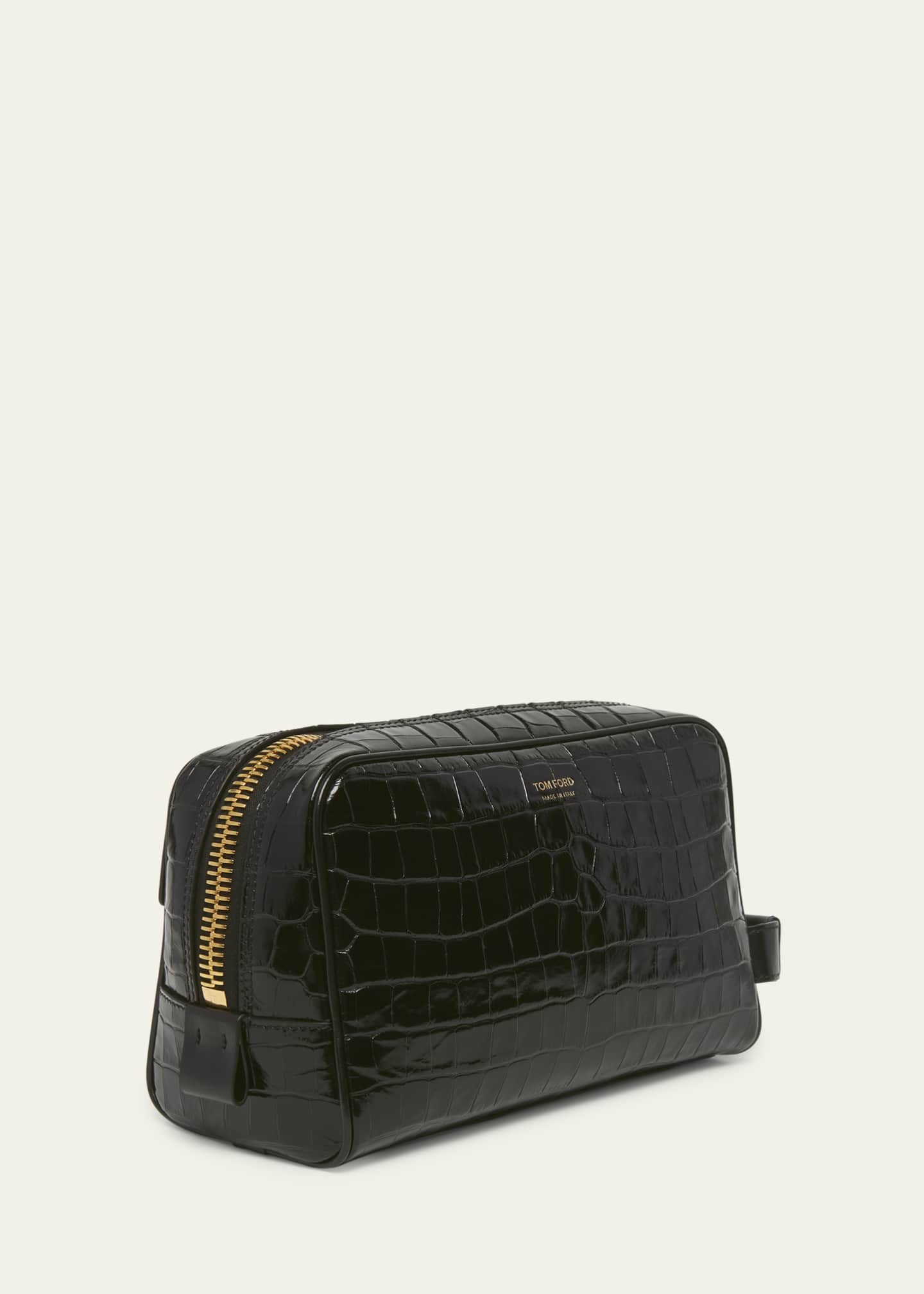 TOM FORD Men's Crocodile-Print Leather Toiletry Case Image 3 of 5