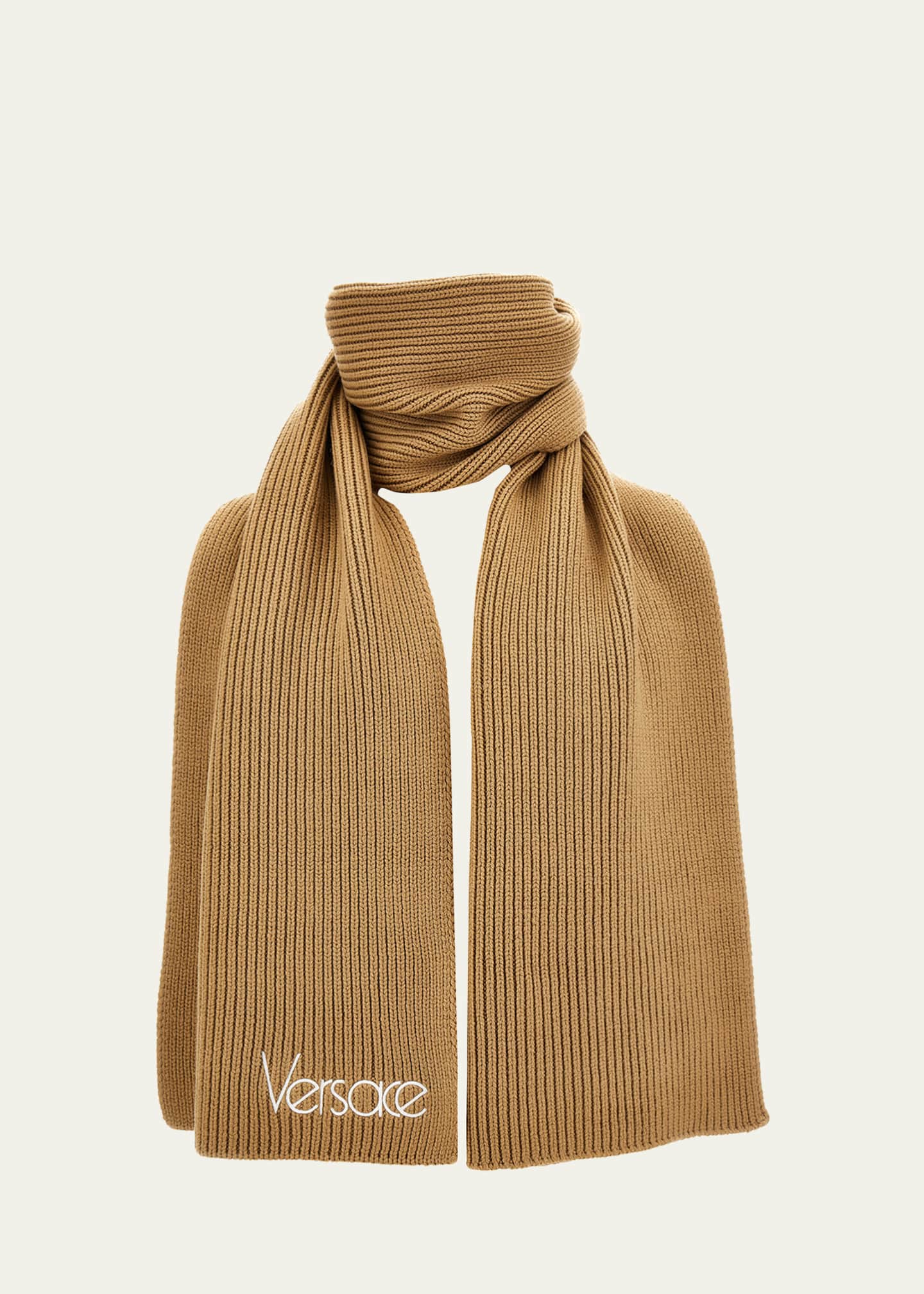 スカーフ Embroidery Versace 1978 Re Ed. Logo Scarf - Versace - Cotton Versace 1978 Re-Edition Logo Scarf - Bergdorf Goodman