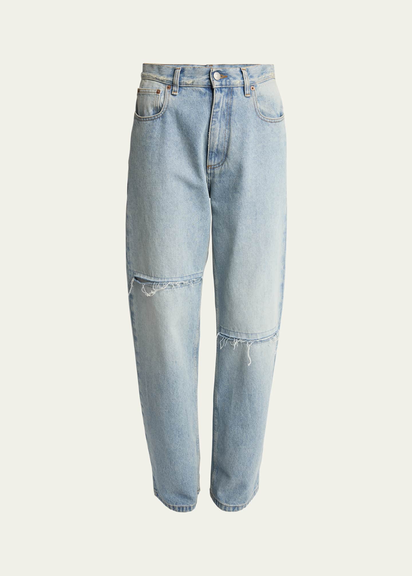 MM6 Maison Margiela Distressed 5-Pocket Jeans