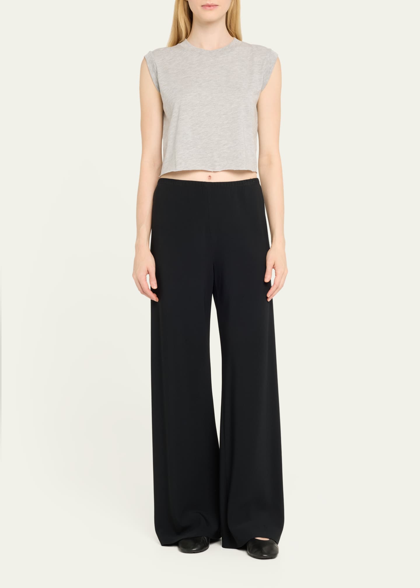 Eterne Square-Neck Cropped Tank Top Image 2 of 5
