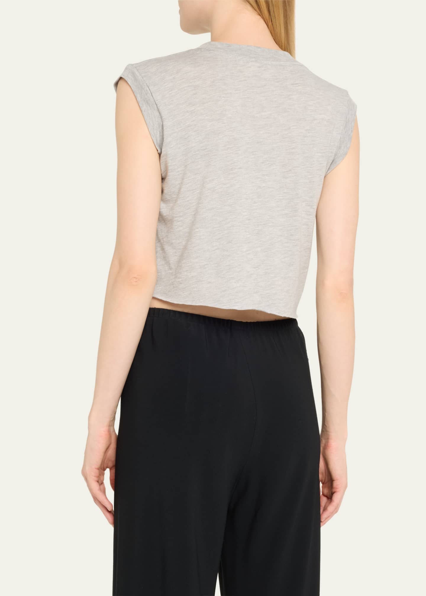 Eterne Square-Neck Cropped Tank Top Image 3 of 5