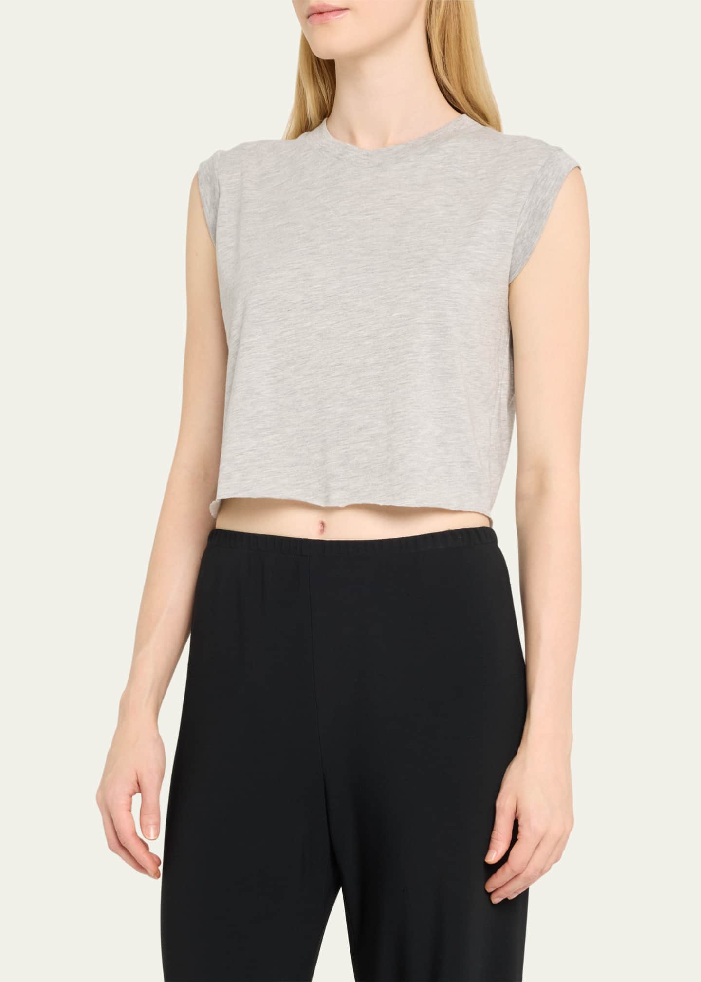 Eterne Square-Neck Cropped Tank Top Image 4 of 5