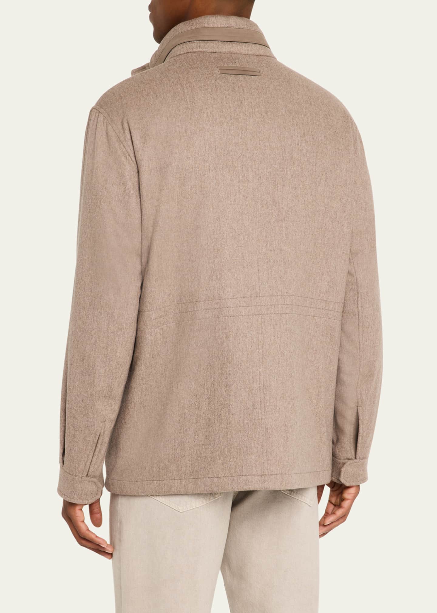 ZEGNA Men's Oasi Cashmere Elements Field Jacket Image 3 of 5