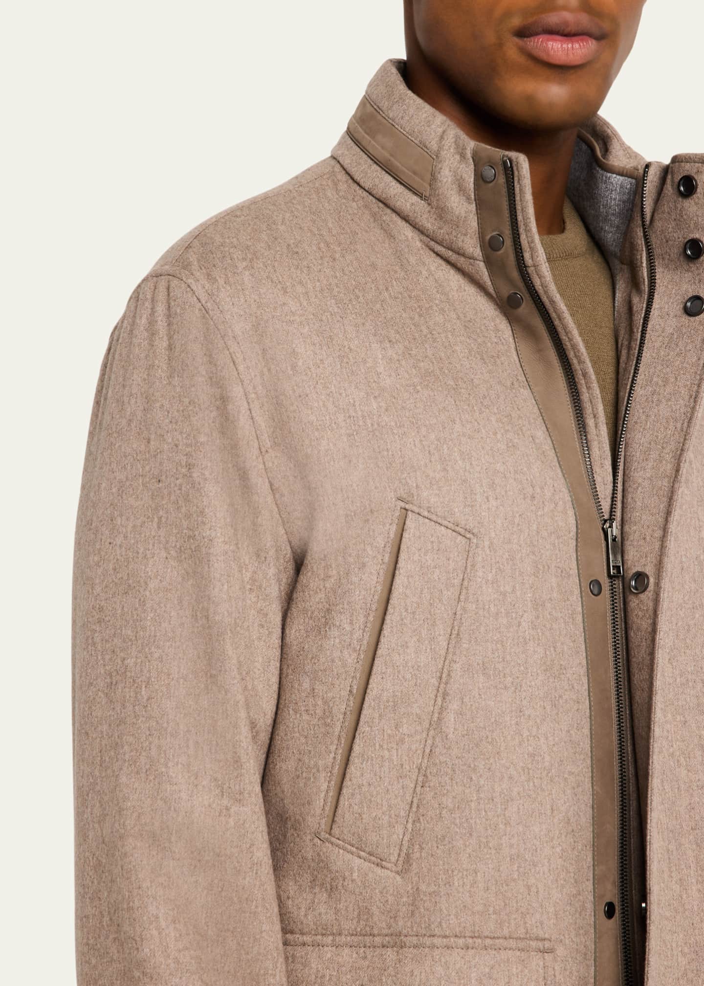 ZEGNA Men's Oasi Cashmere Elements Field Jacket Image 5 of 5