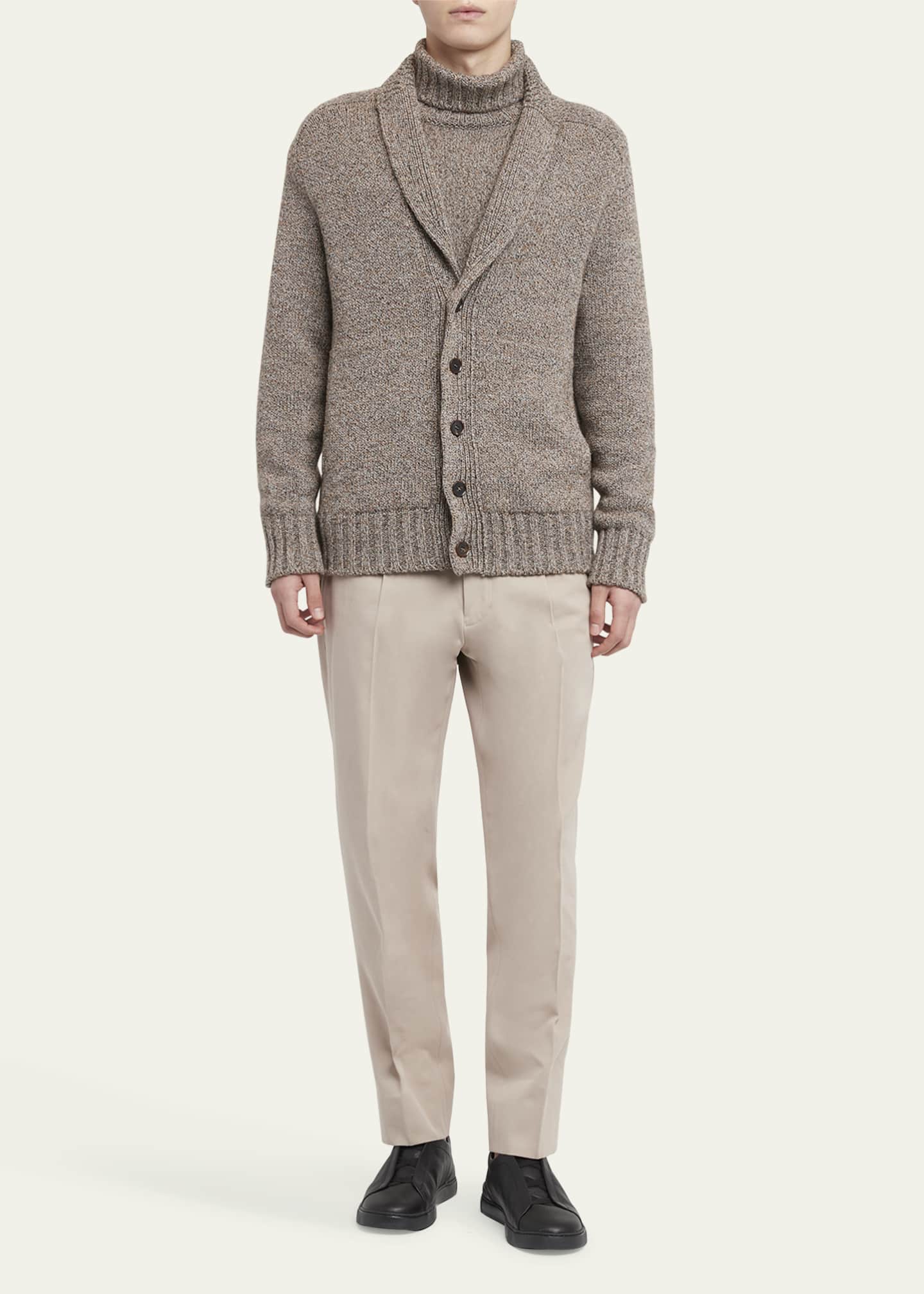 ZEGNA Men's Oasi Cashmere Cardigan Jacket Image 2 of 5