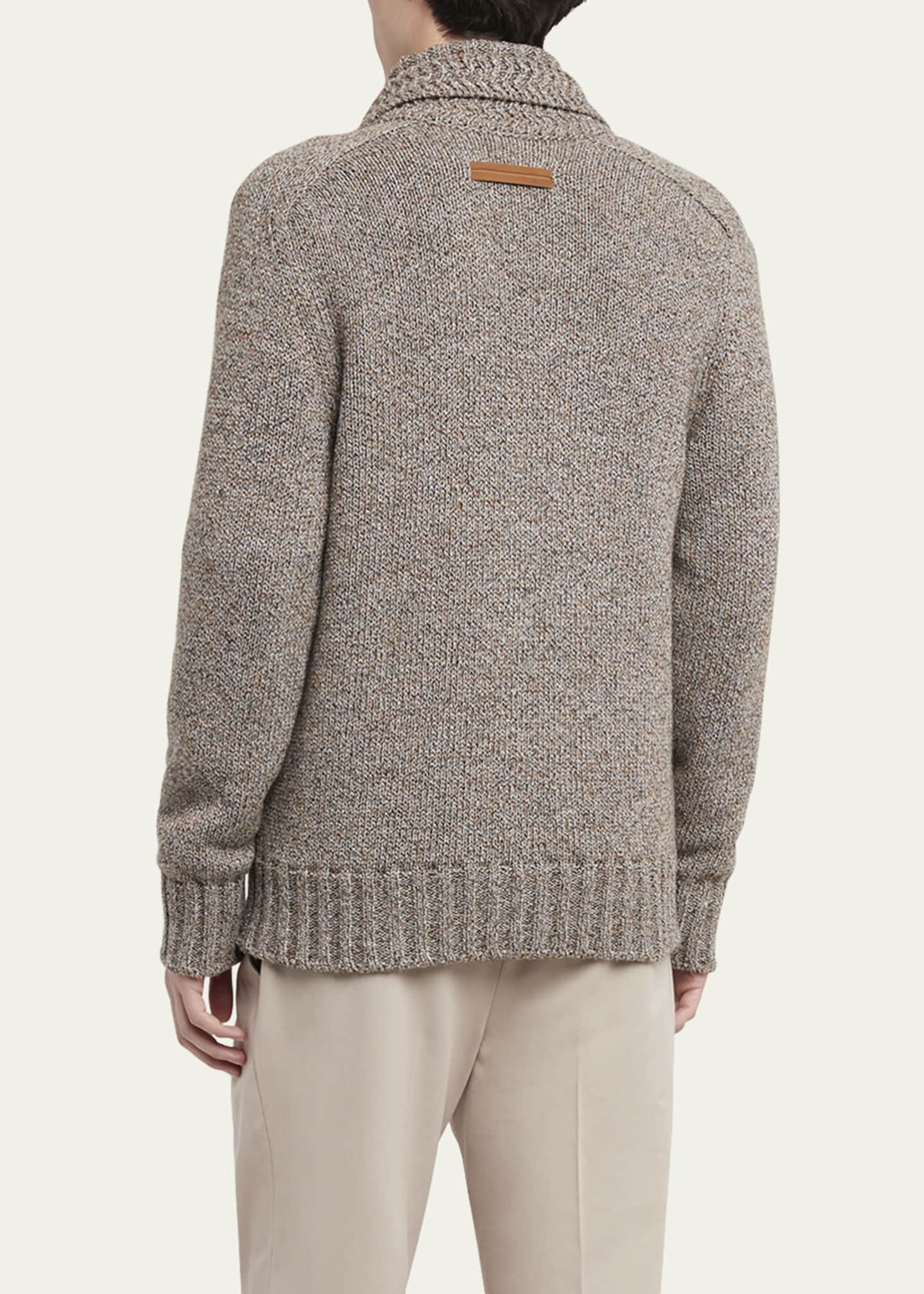 ZEGNA Men's Oasi Cashmere Cardigan Jacket Image 3 of 5