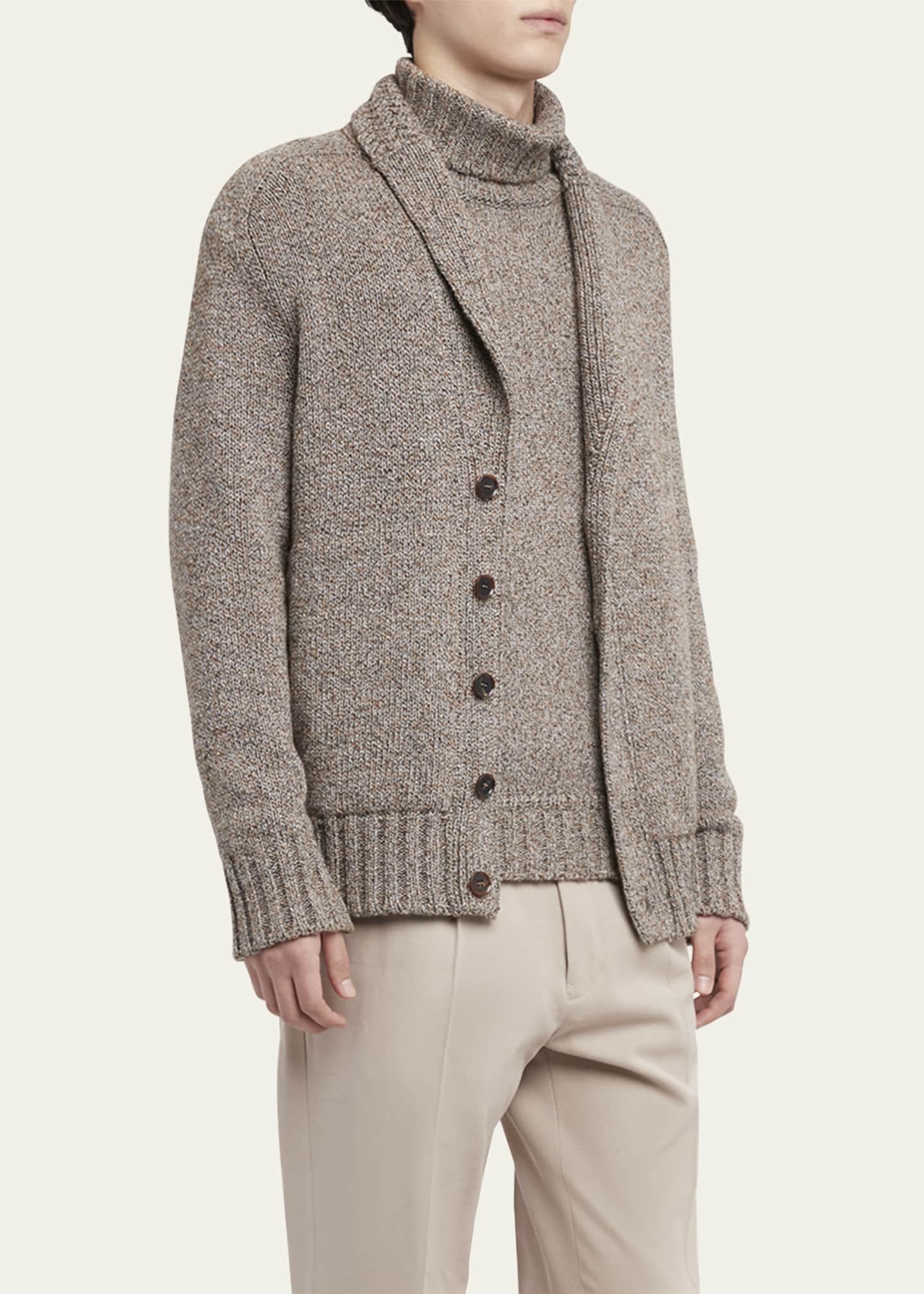 ZEGNA Men's Oasi Cashmere Cardigan Jacket Image 4 of 5