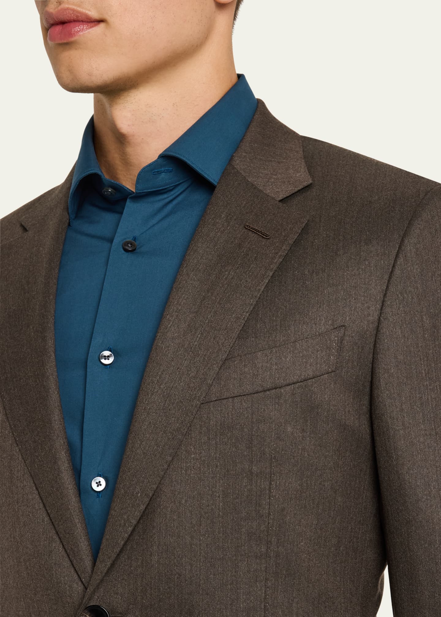 Men's Centoventimila Solid Suit - Thumbnail 6