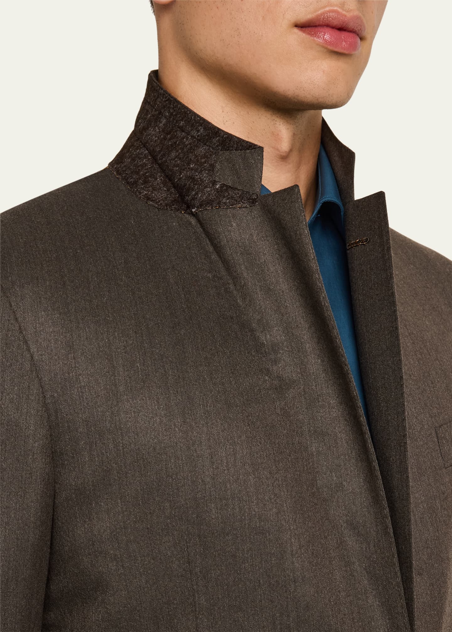 Men's Centoventimila Solid Suit - Thumbnail 8