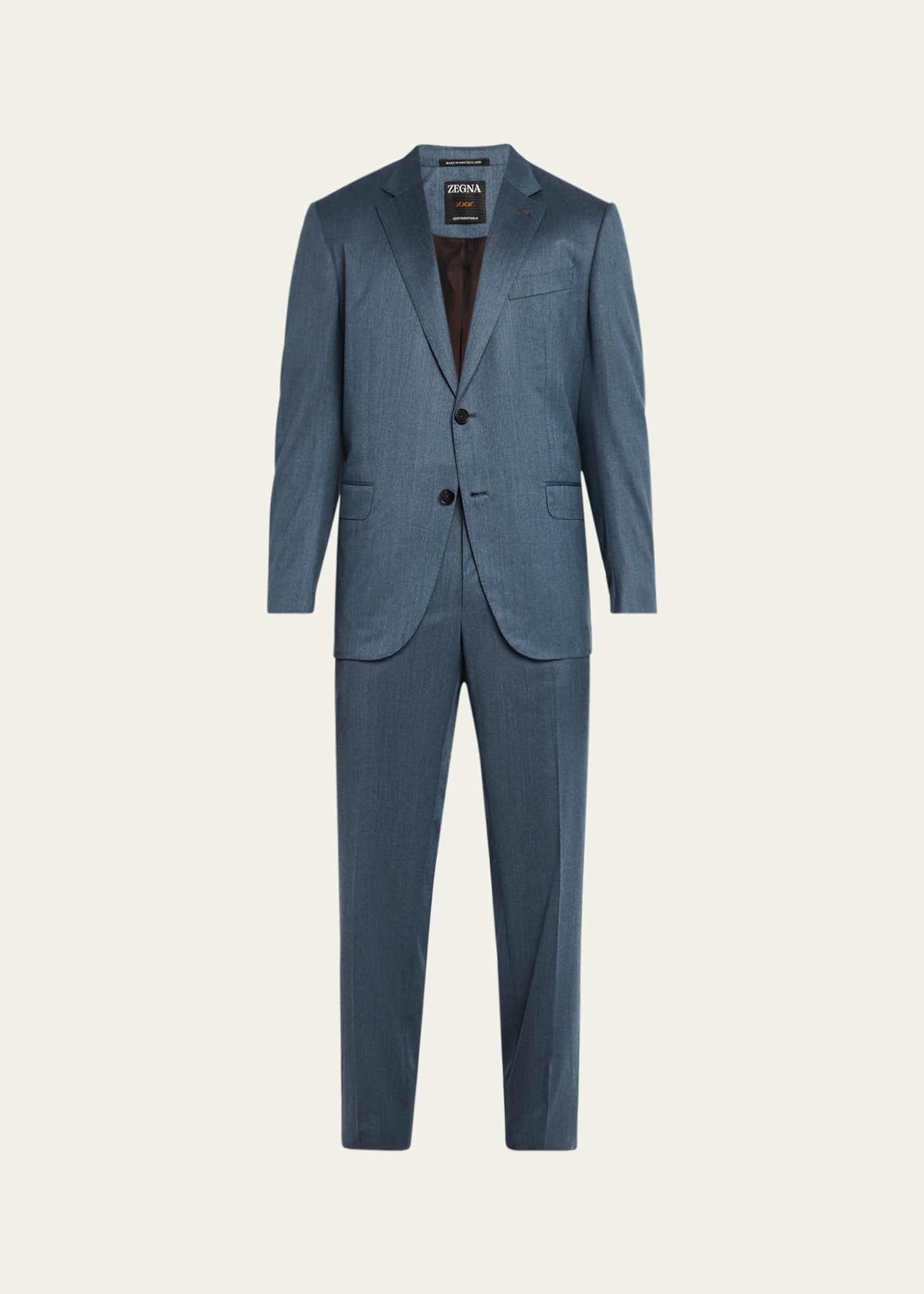 ZEGNA Men's Centoventimila Wool Denim Suit - Bergdorf Goodman