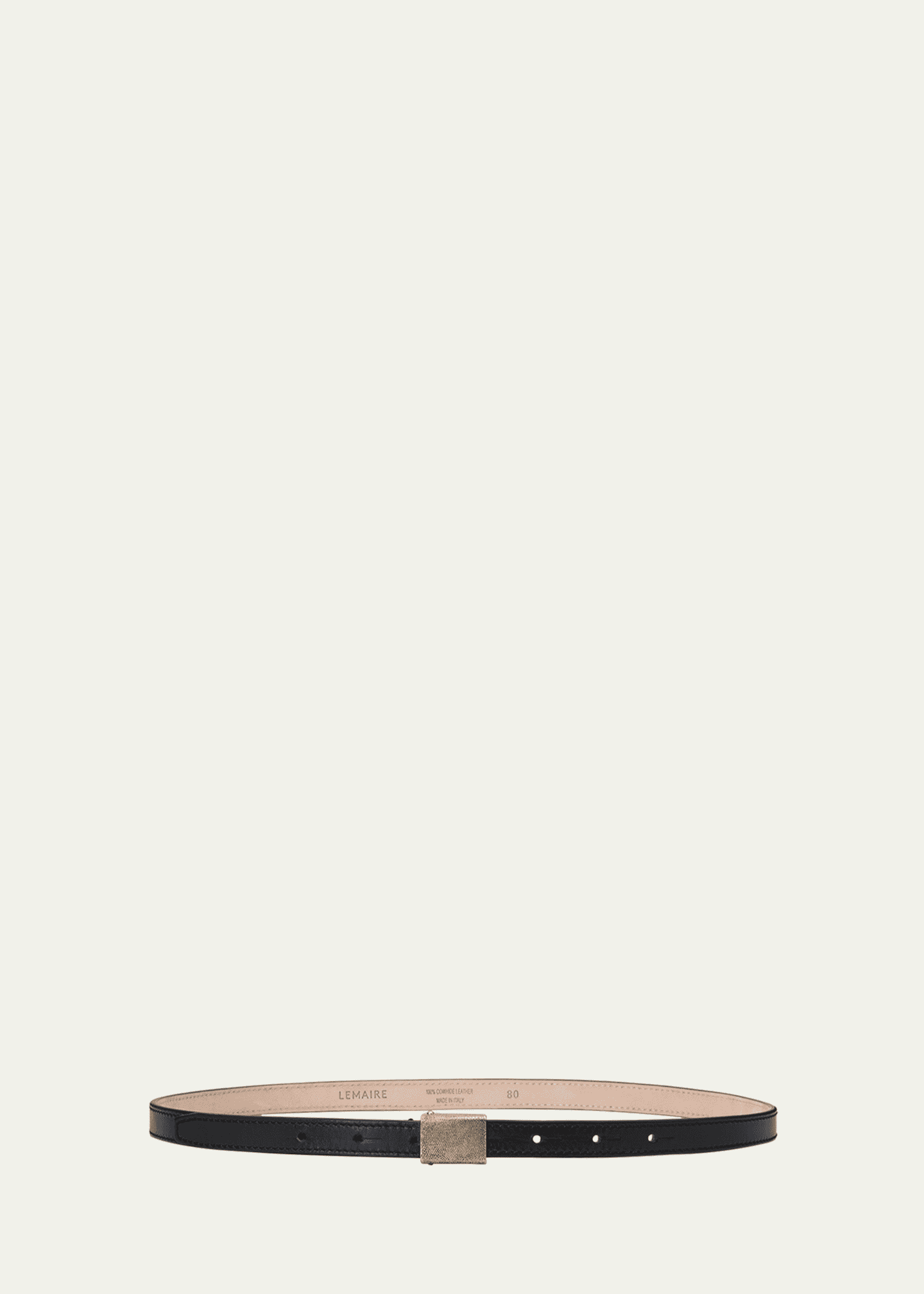LEMAIRE Men's Clip Leather Belt, 15mm