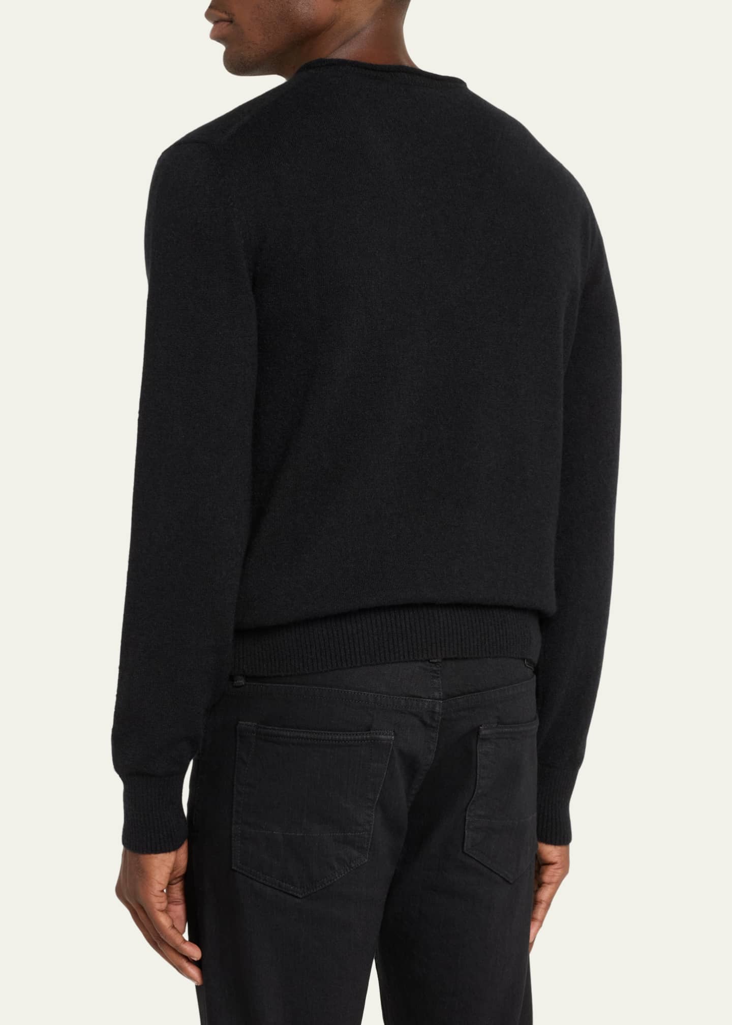 TOM FORD Men's Cashmere and Silk V-Neck Sweater Image 3 of 5