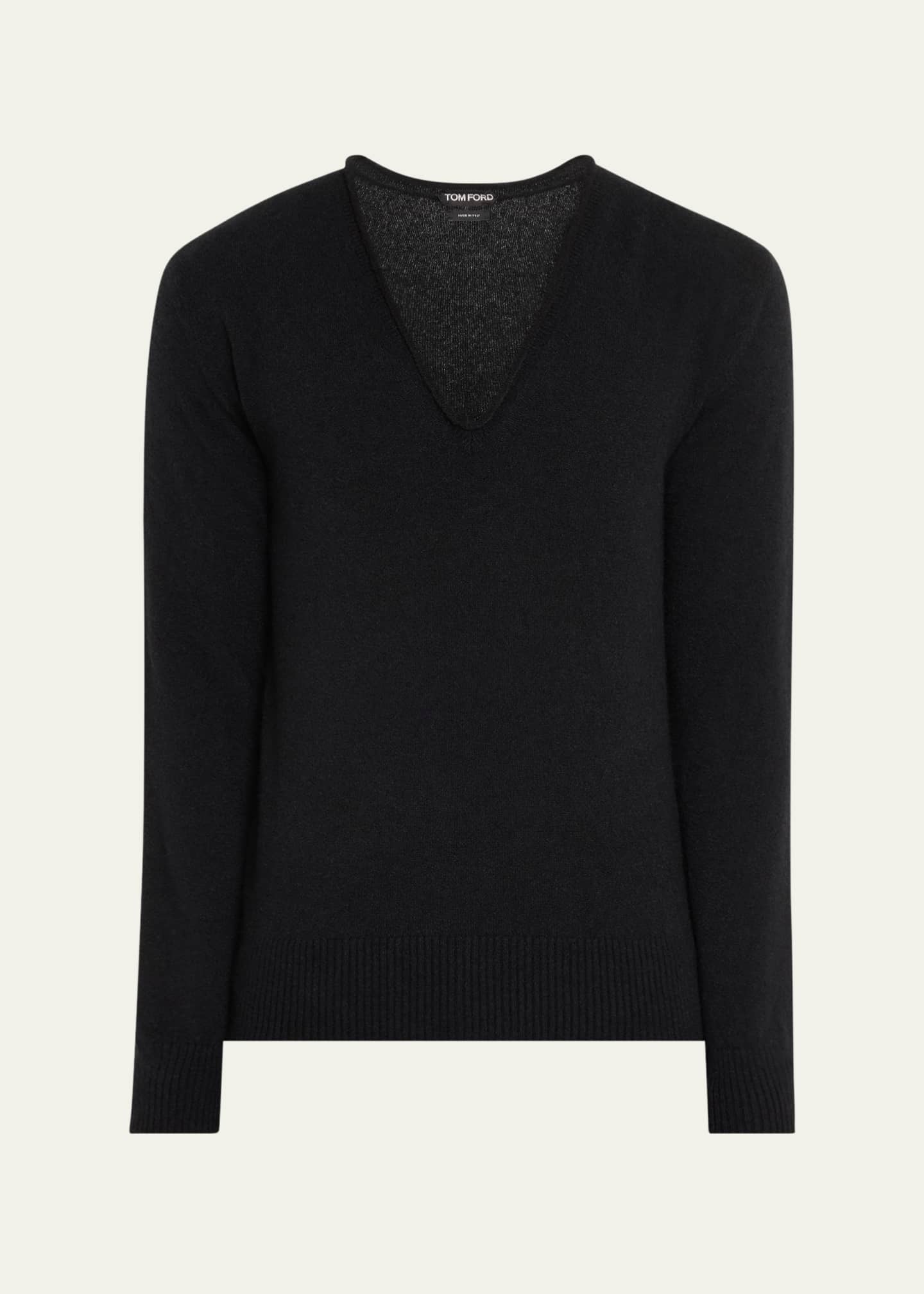 TOM FORD Men's Cashmere and Silk V-Neck Sweater Image 1 of 5