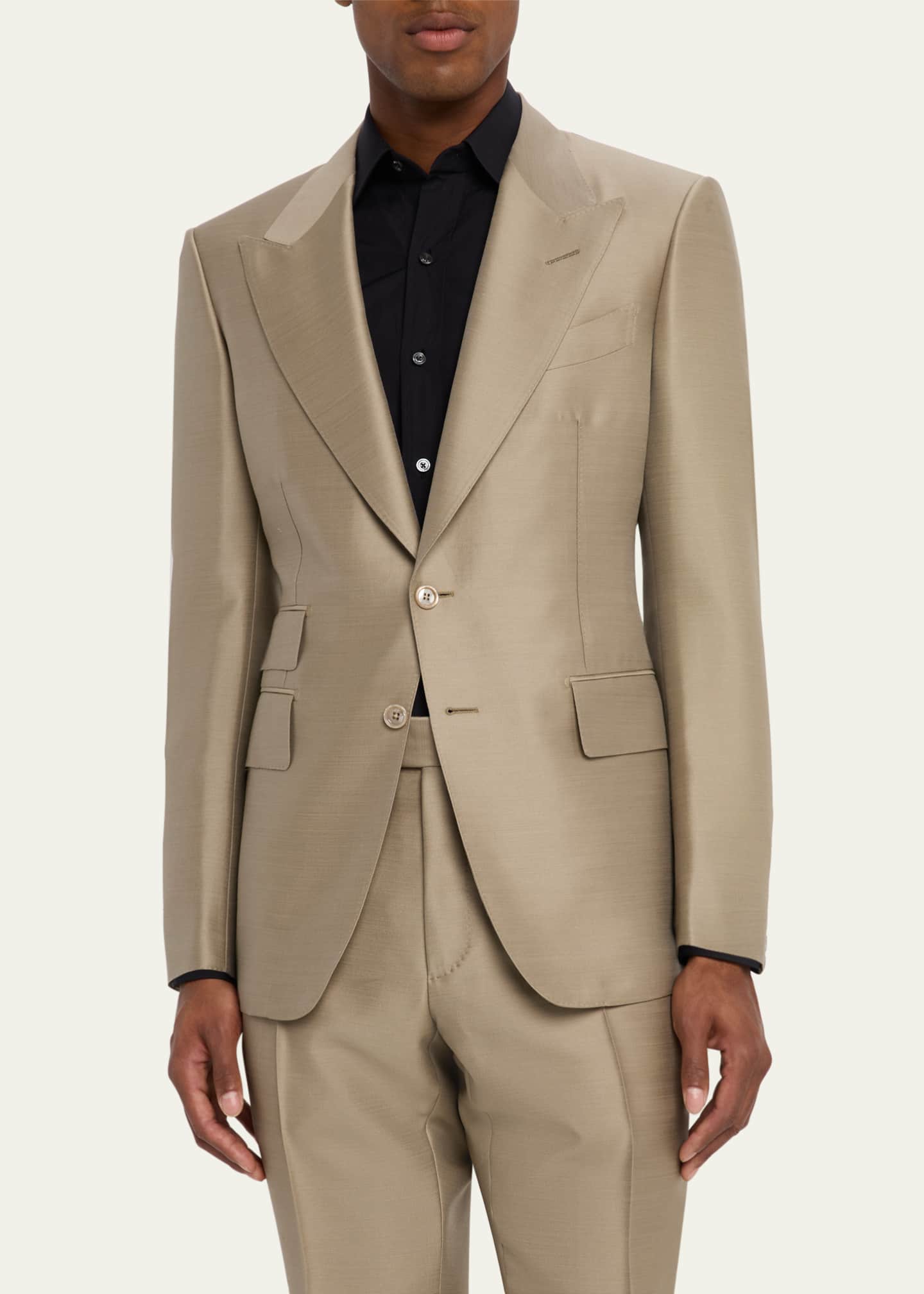 TOM FORD Men's Shelton Mohair-Silk Twill Suit Image 4 of 8