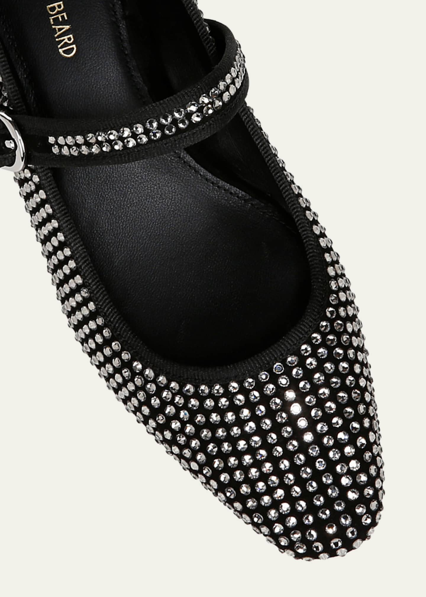 Veronica Beard Cade Crystal-Embellished Mary Jane Ballerina Pumps Image 4 of 5