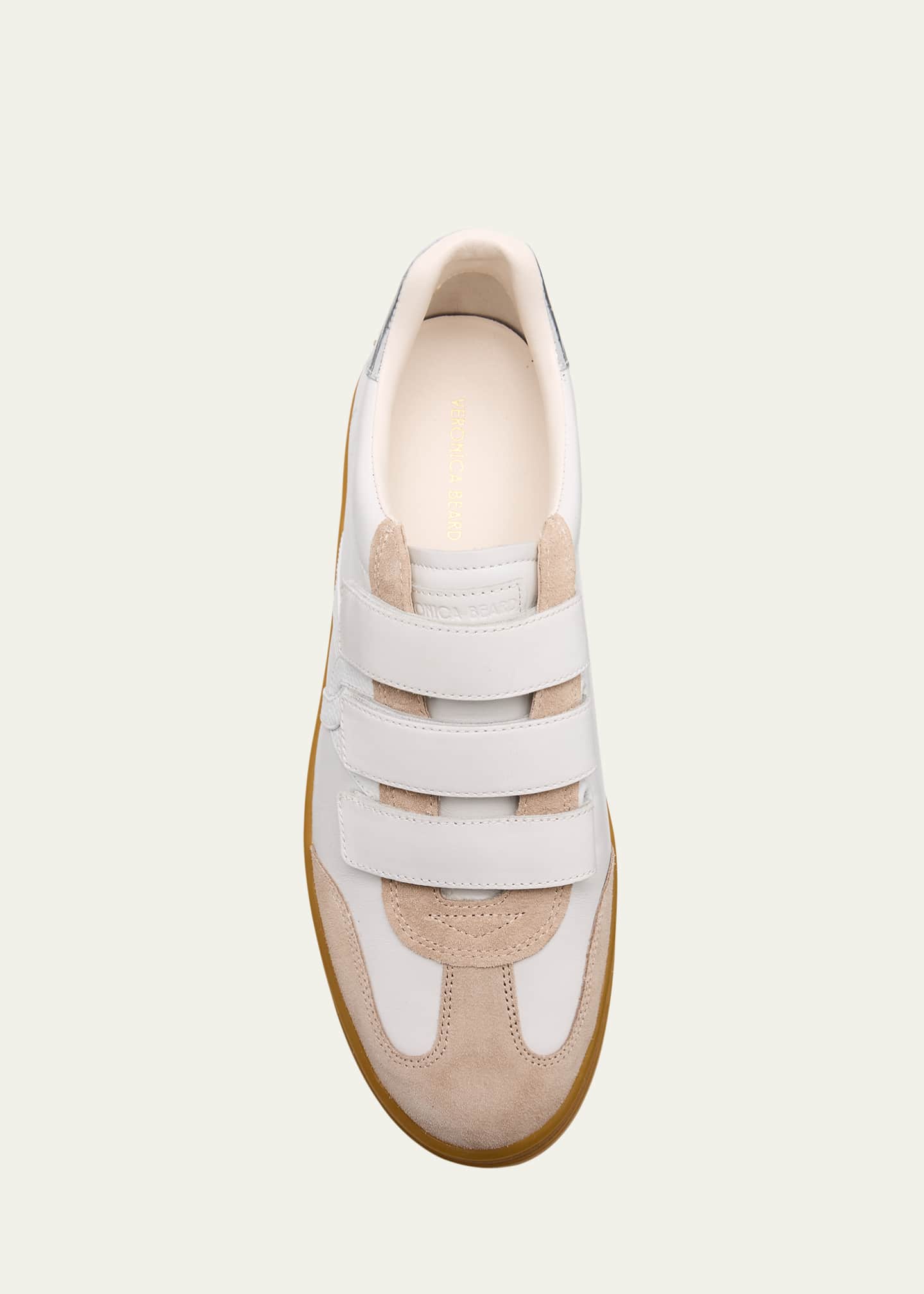 Veronica Beard Reagan Mixed Leather Triple-Grip Sneakers Image 6 of 6