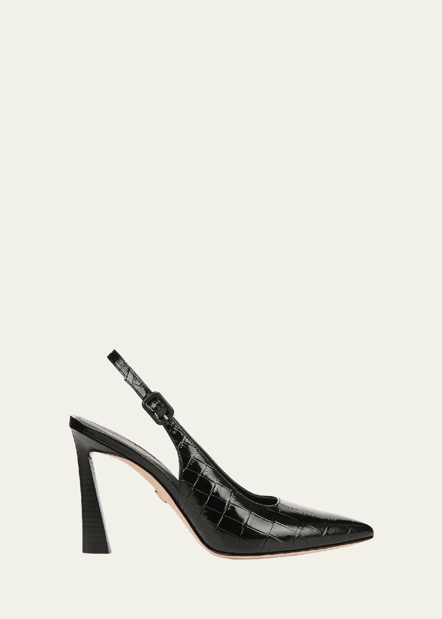 Veronica Beard Callie Leather Cap-Toe Slingback Pumps Image 1 of 5
