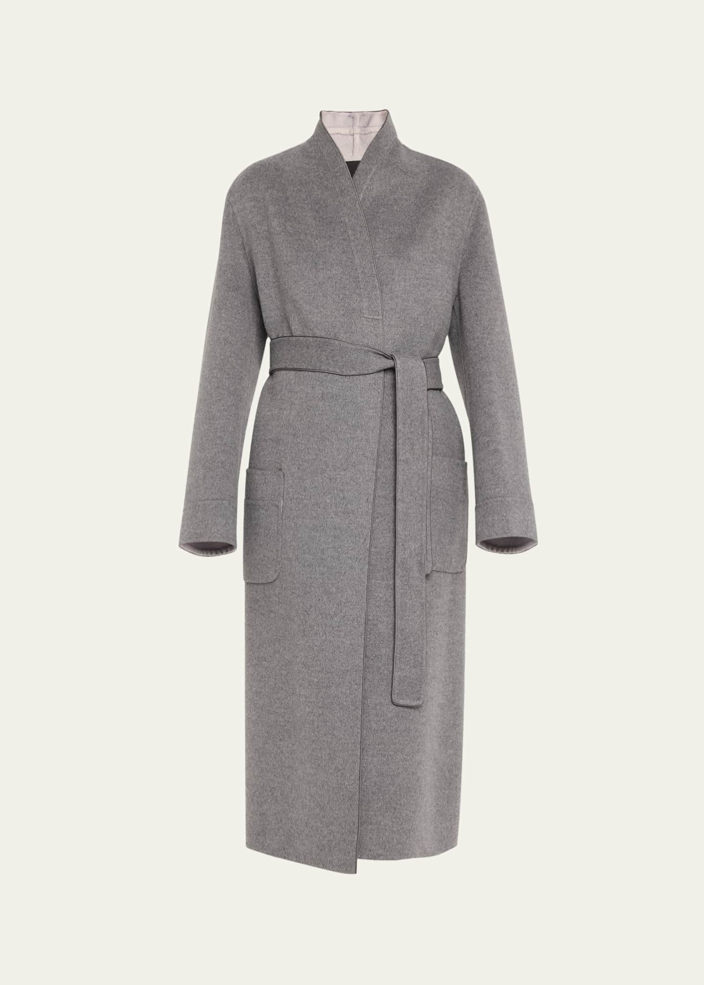 Giorgio Armani Cashmere and Wool Belted Caban Coat