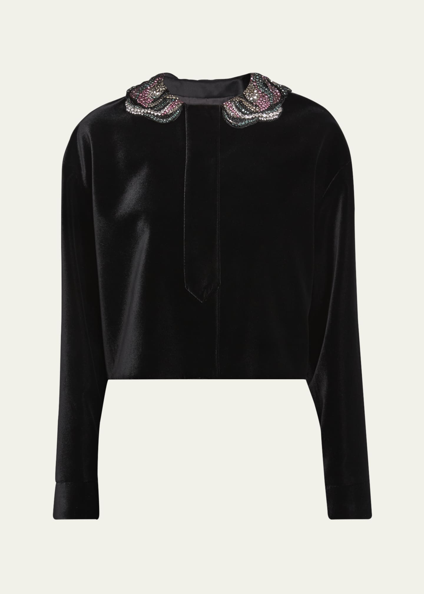 Velvet short jacket outlet