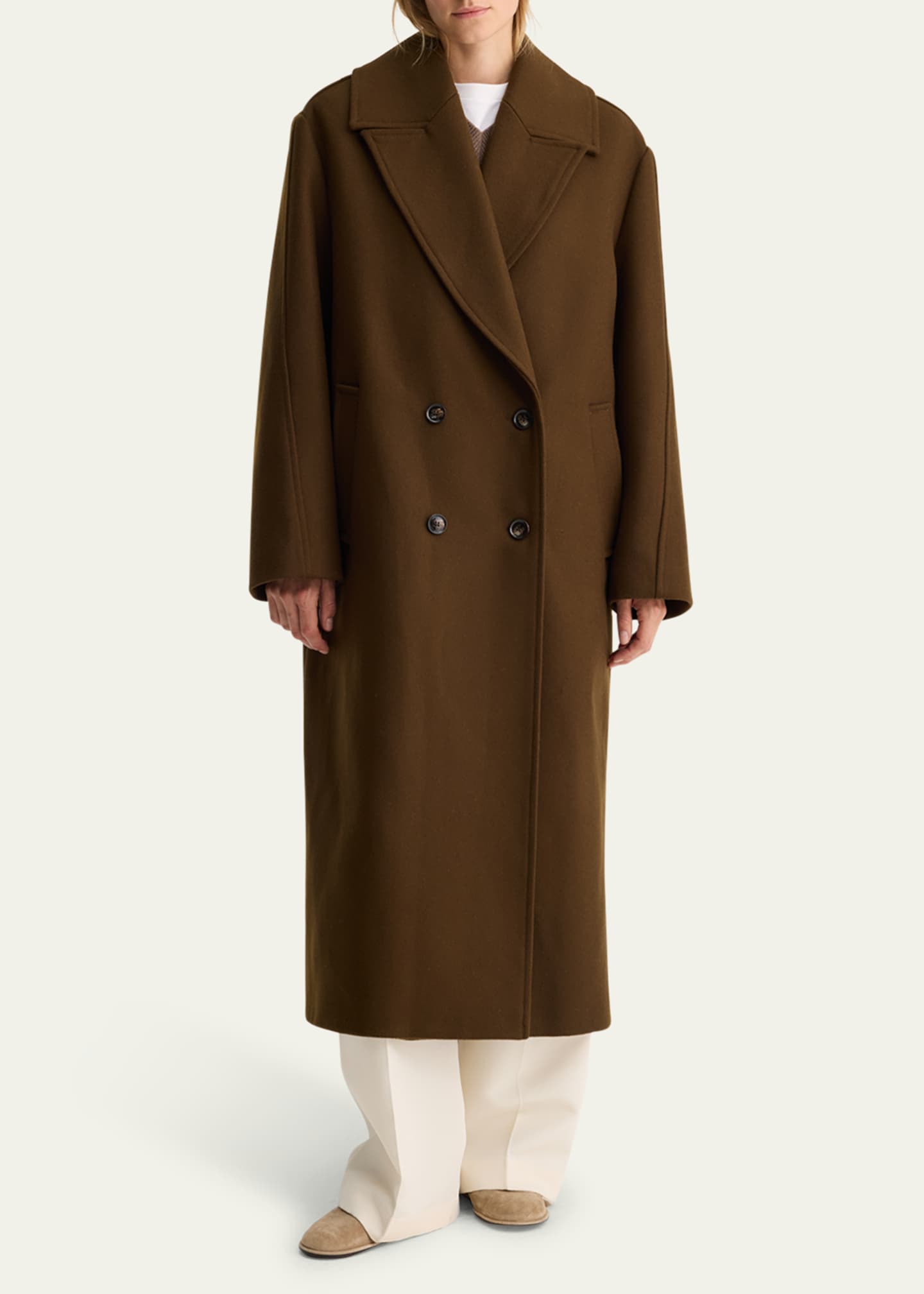Rohe Oversized Double-Breasted Coat Image 2 of 4