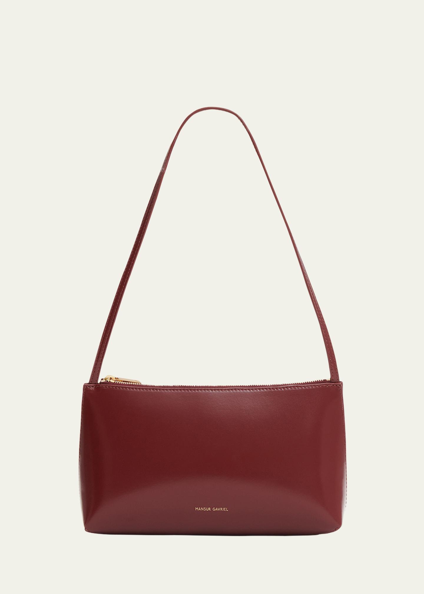Mansur Gavriel Gaia Zip Leather Shoulder Bag