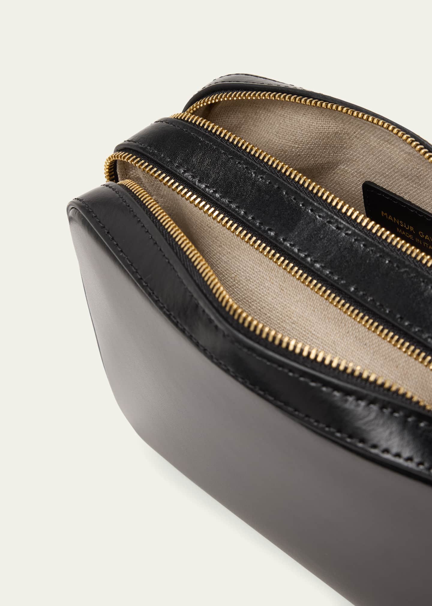 Mansur Gavriel Double Zip Leather Camera Crossbody Bag Image 4 of 5