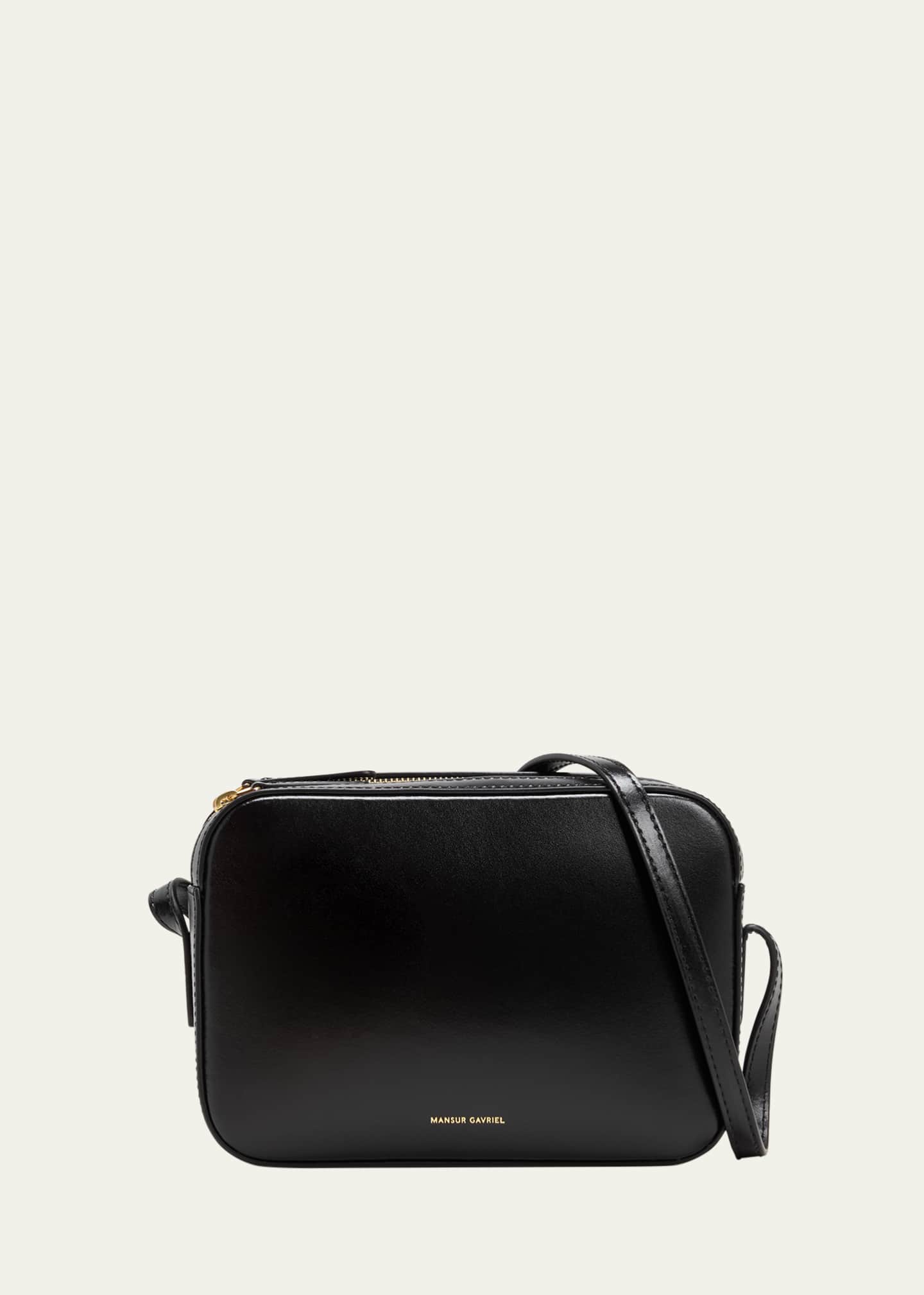 Mansur Gavriel Double Zip Leather Camera Crossbody Bag Image 1 of 5