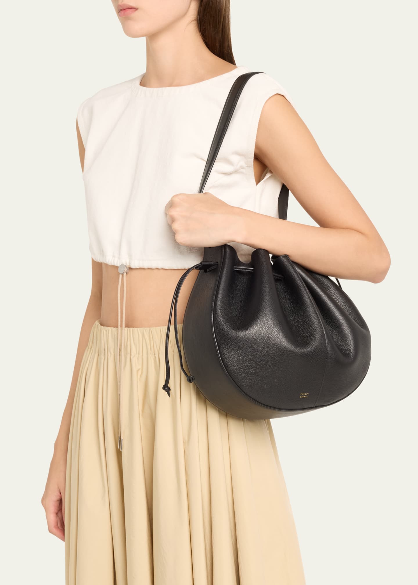 Mansur gavriel drawstring hobo shop