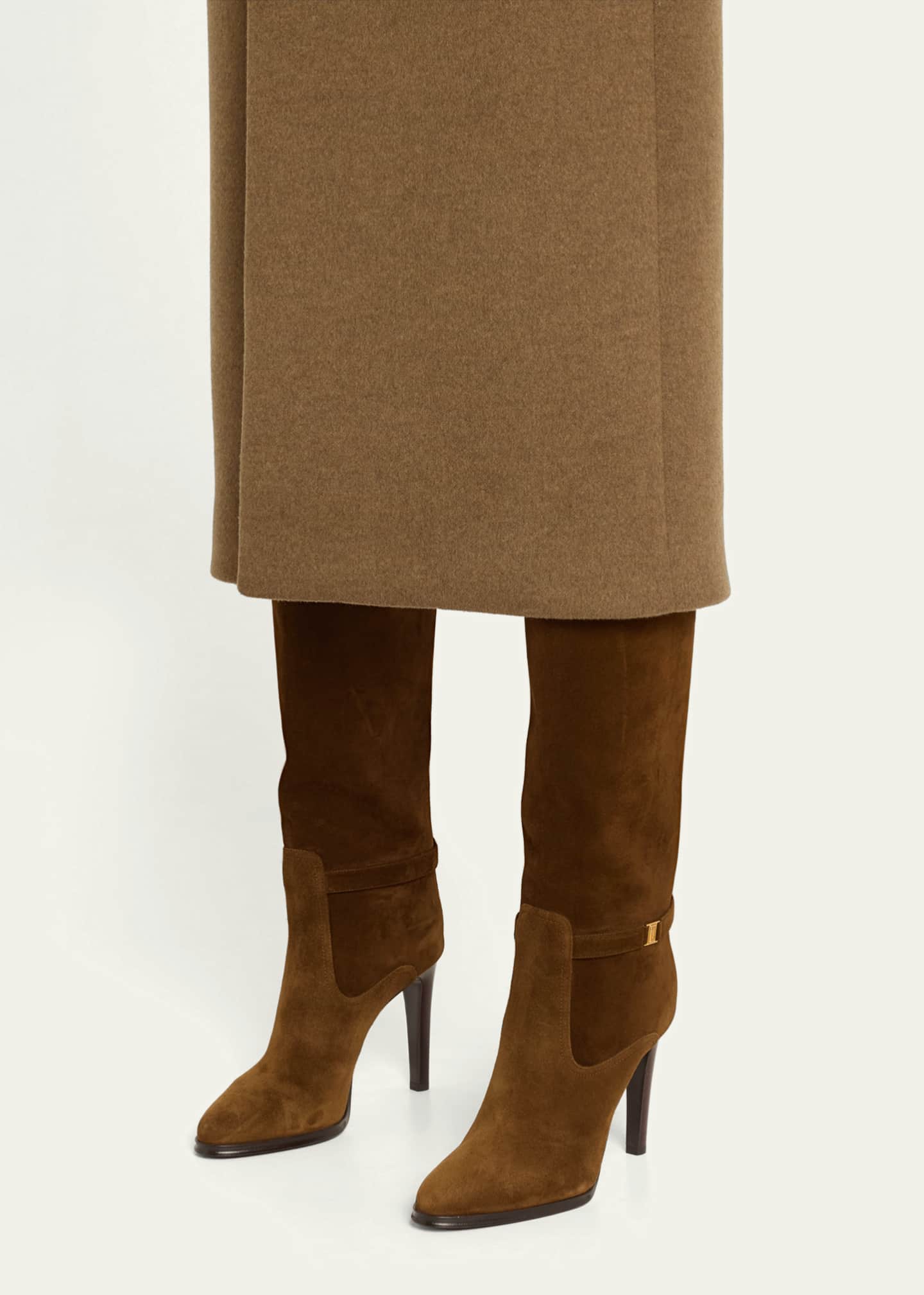 Ysl boots suede discount