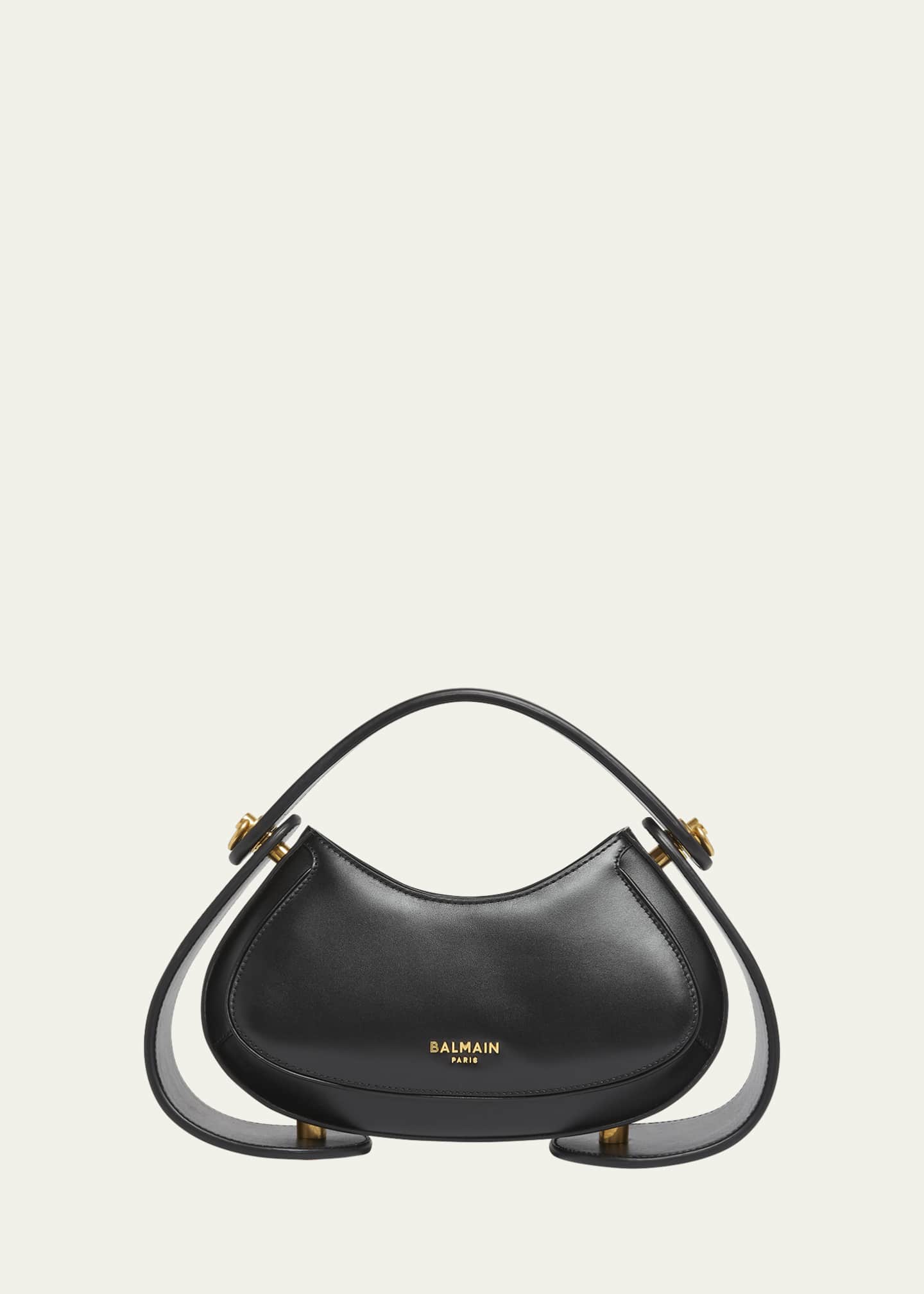 Balmain Jolie Madame Medium Top-Handle Bag in Leather Image 1 of 5