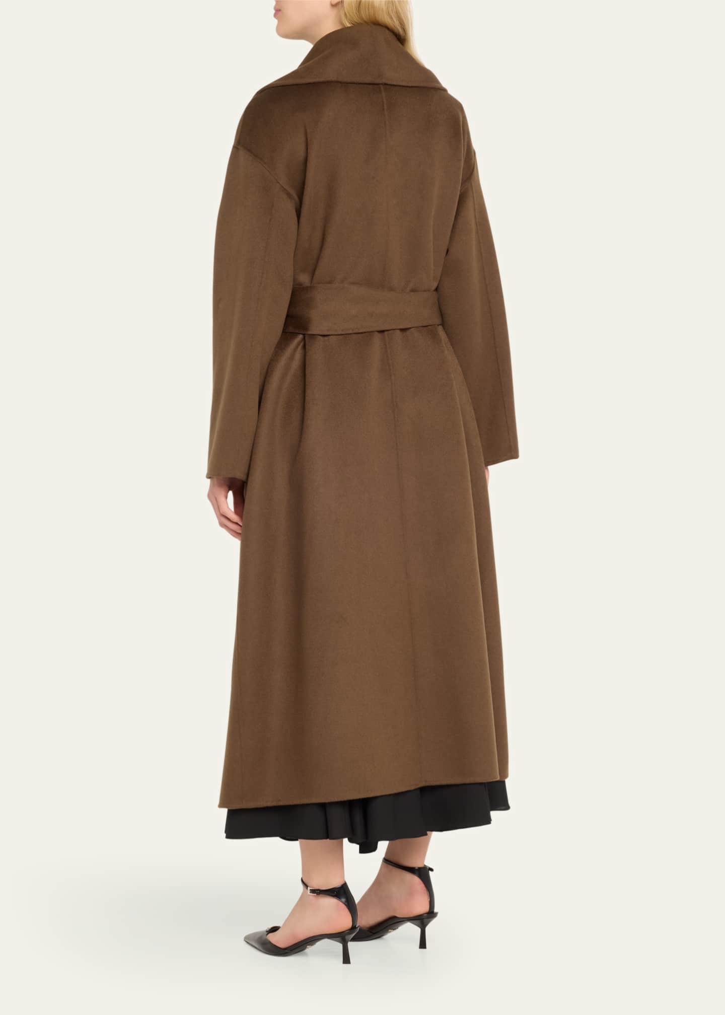 Cashmere Wrap Coat - Thumbnail 3
