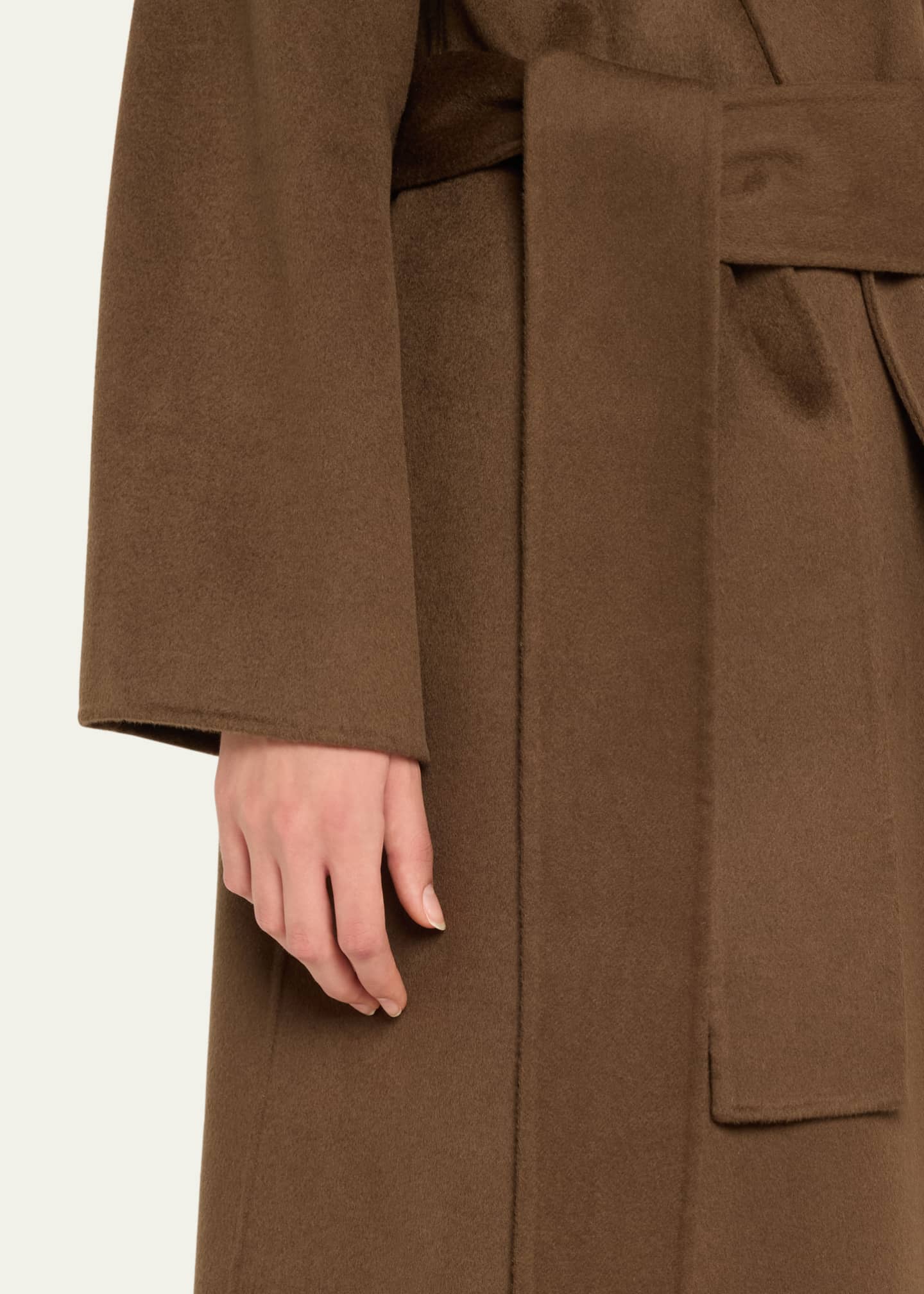 Cashmere Wrap Coat - Thumbnail 5