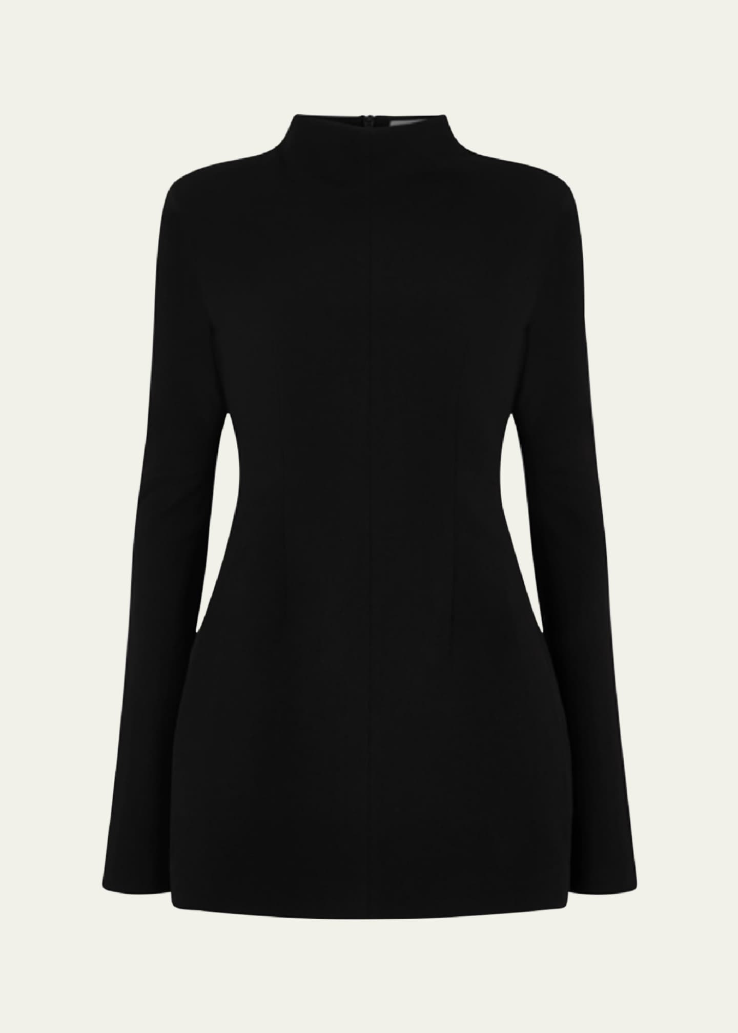 AEXAE Contoured Turtleneck Mini Dress