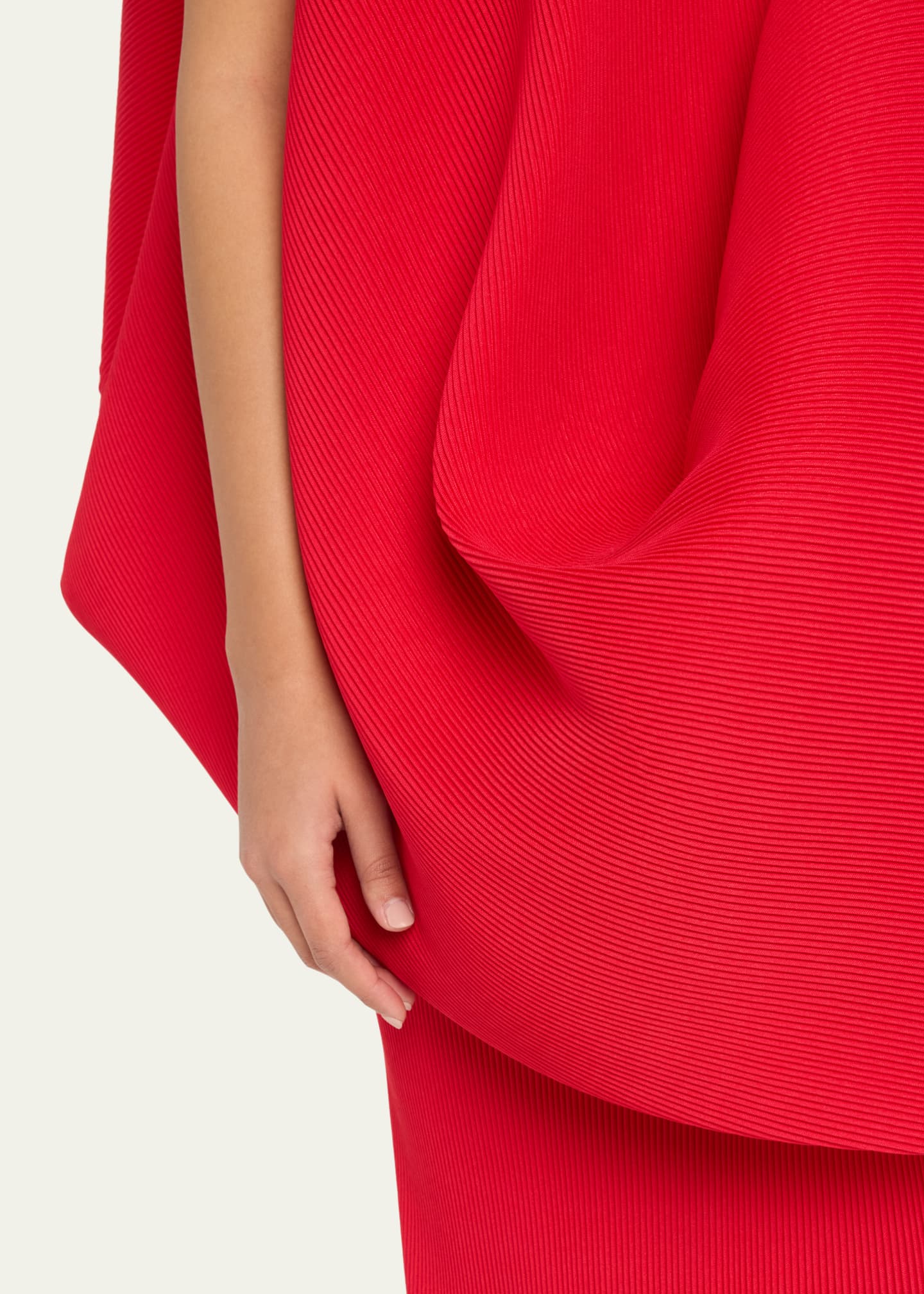 Melitta Baumeister Drape Pleated Sleeveless Midi Dress Image 5 of 5