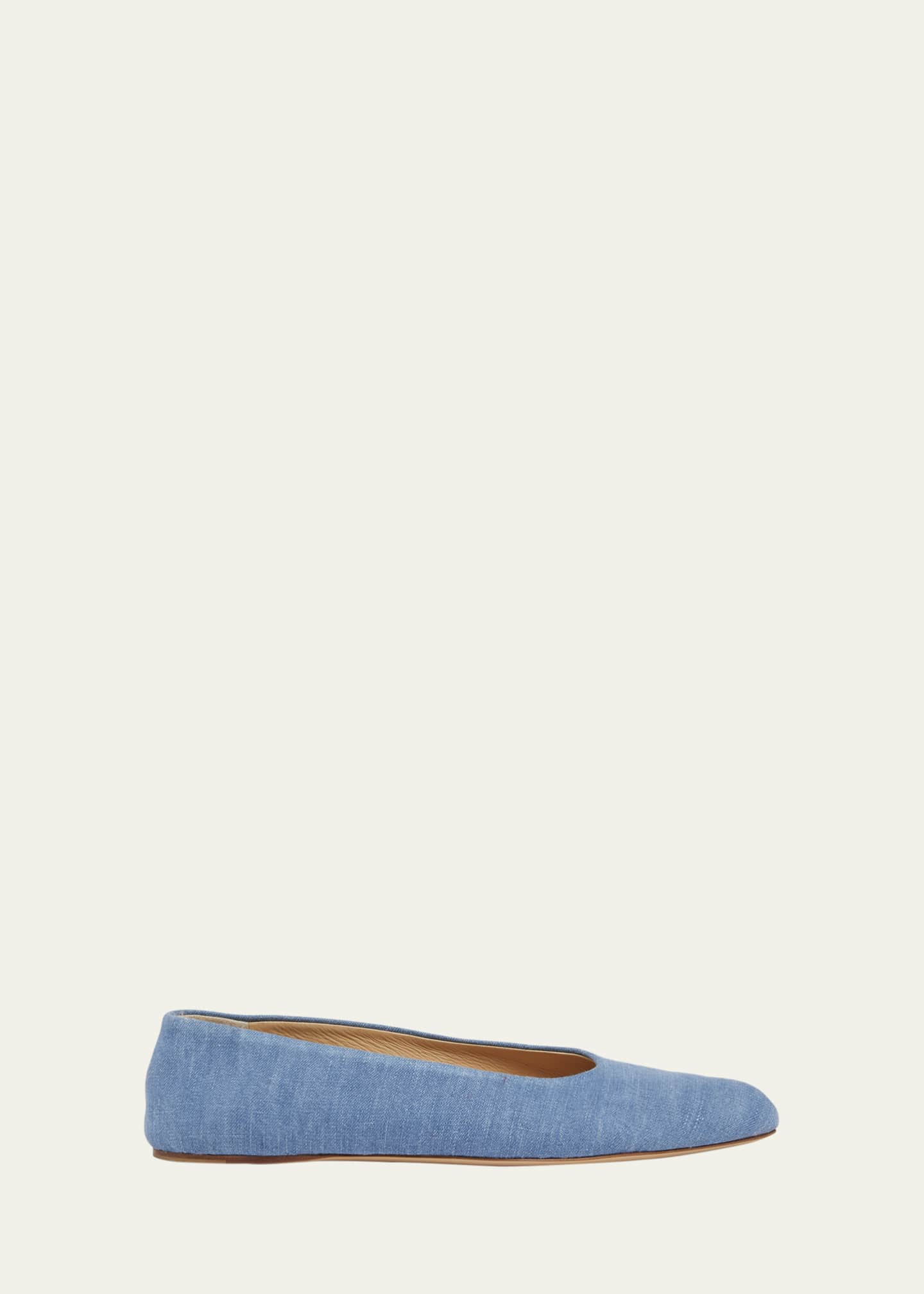 Gabriela Hearst Andre Denim Ballerina Flats