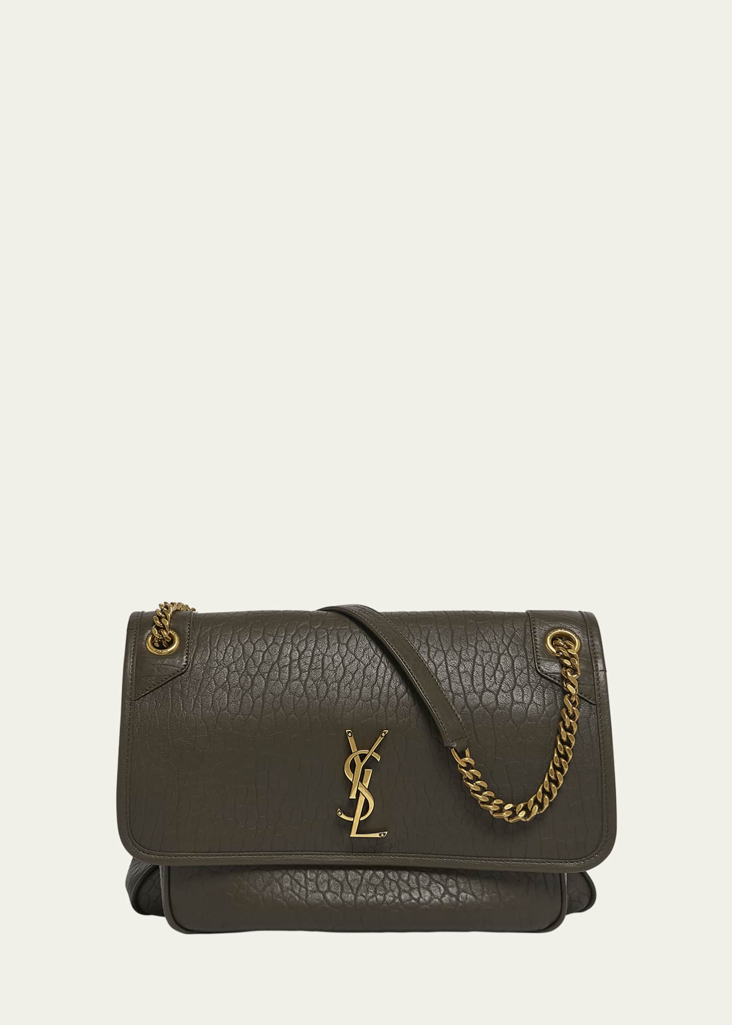 Saint Laurent Niki Large YSL Crossbody Bag in Lambskin Leather Image 1 of 5