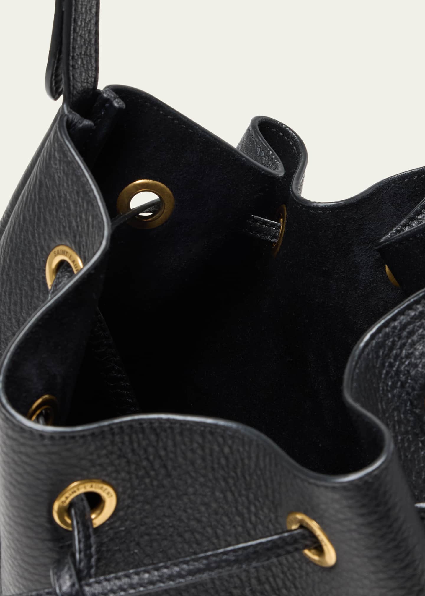 Saint Laurent Paris VII Small YSL Hobo Bag in Grained Deer Leather Image 3 of 3