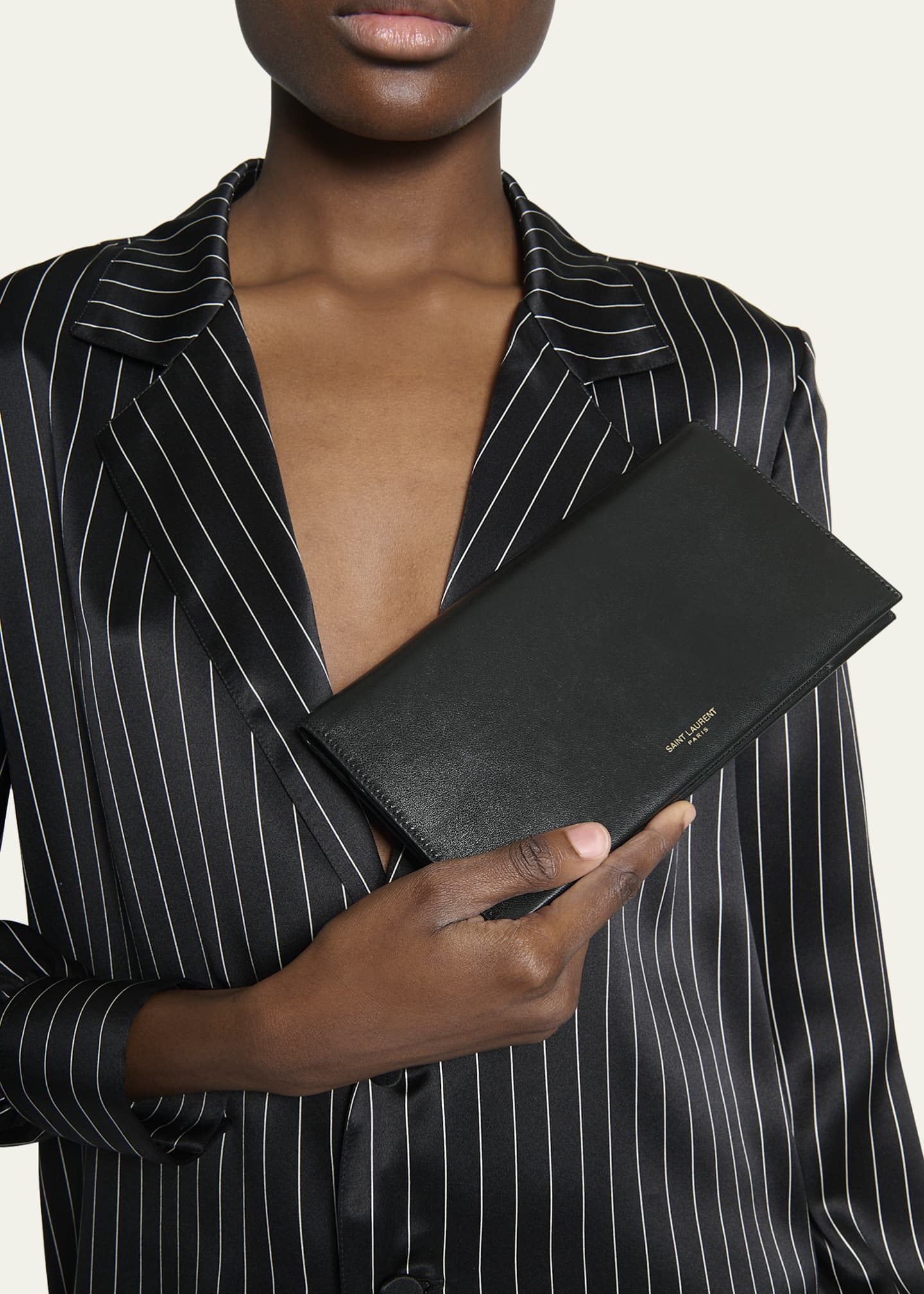 Saint laurent travel wallet top
