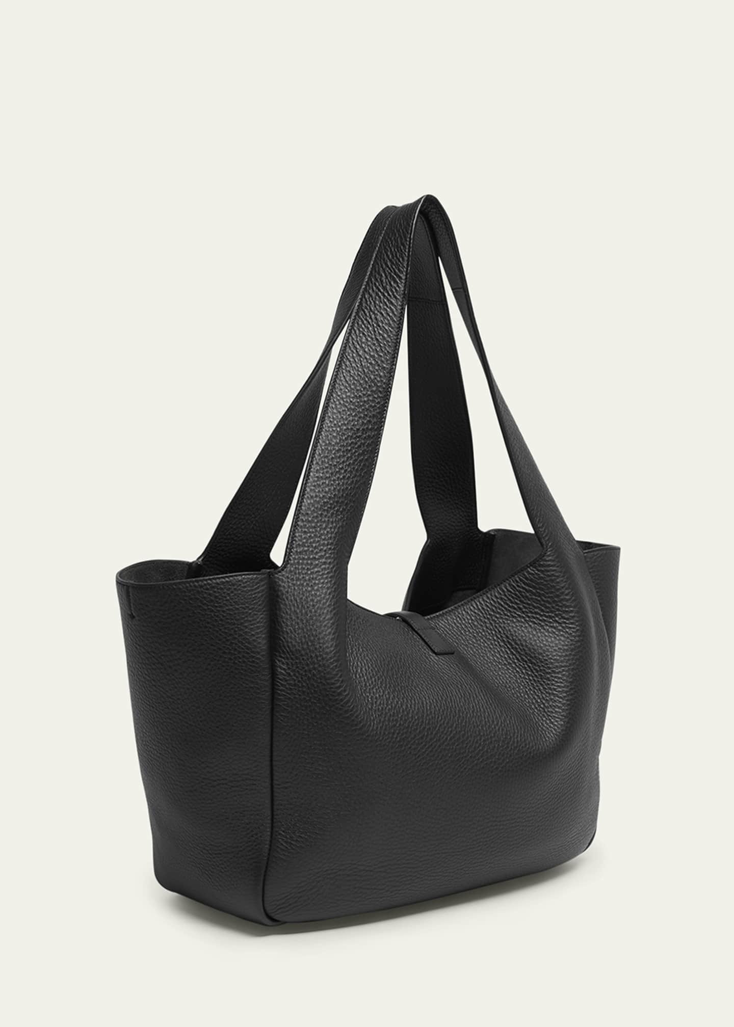 Saint Laurent Bea YSL Tote Bag in Deer Leather Image 3 of 6