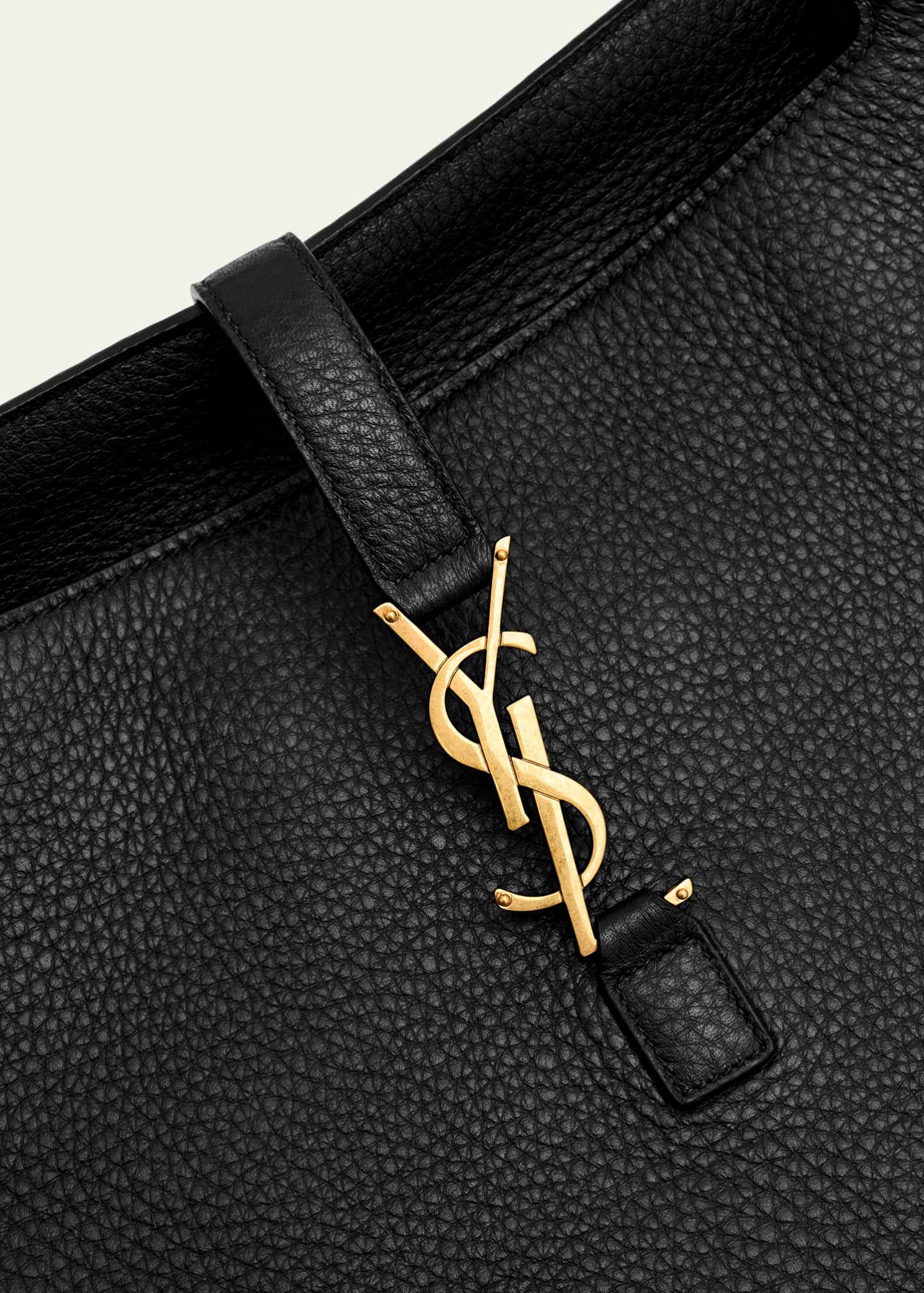 Saint Laurent Bea YSL Tote Bag in Deer Leather Image 6 of 6